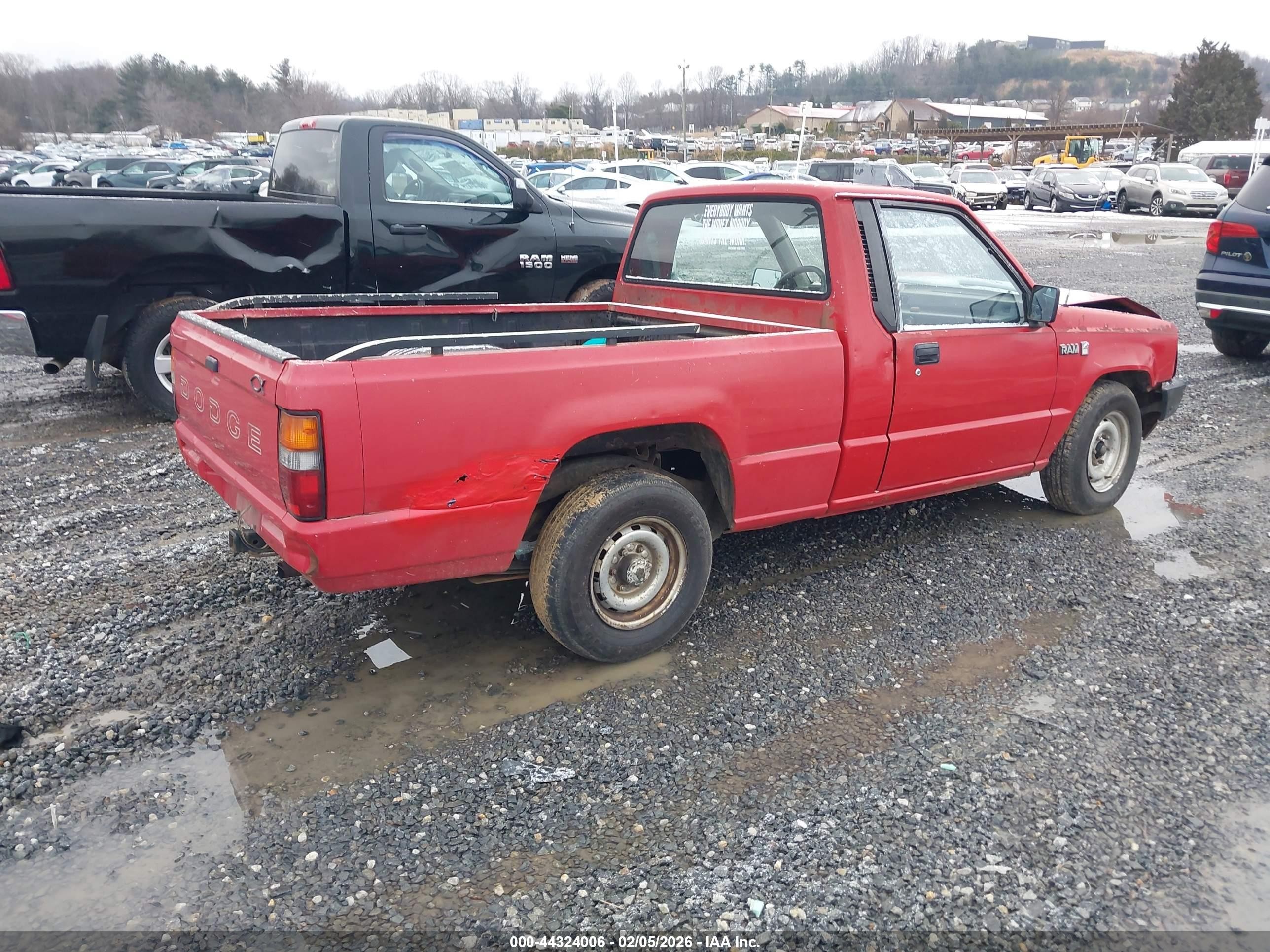 1990 Dodge Ram 50   Red vin: JB7FL24W8LP032461