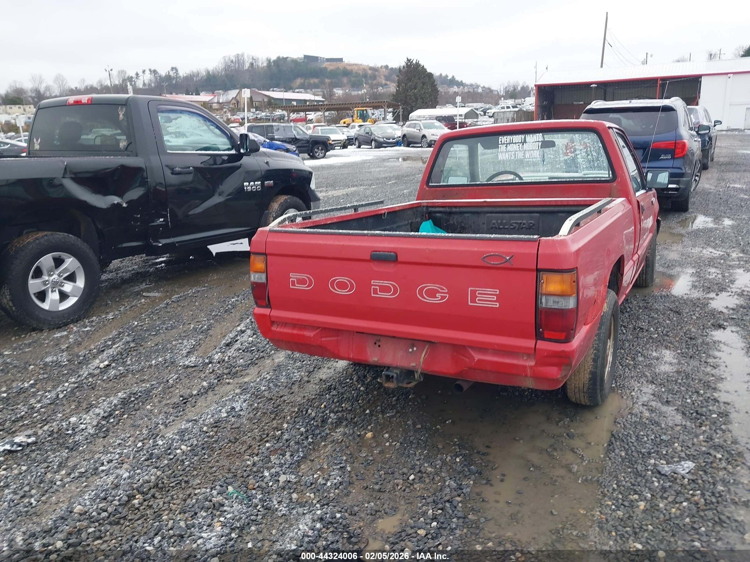 1990 Dodge Ram 50   Red vin: JB7FL24W8LP032461