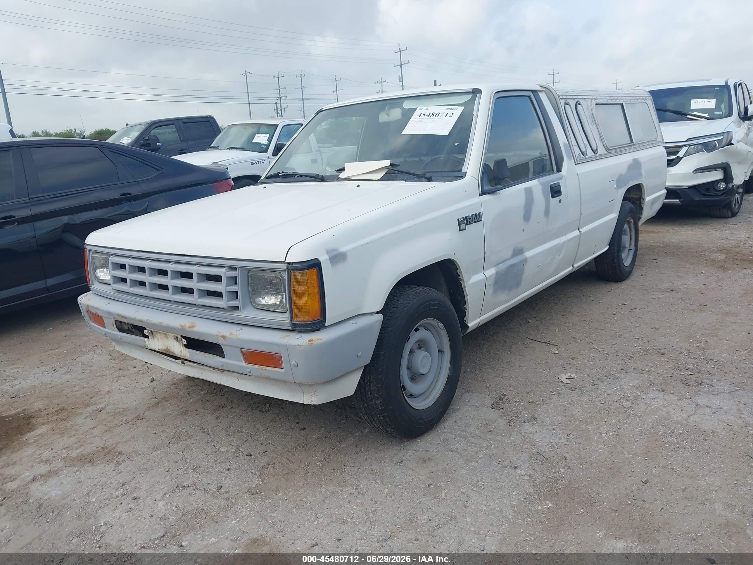 1988 Dodge Ram 50   White vin: JB7FL29E3JP103398