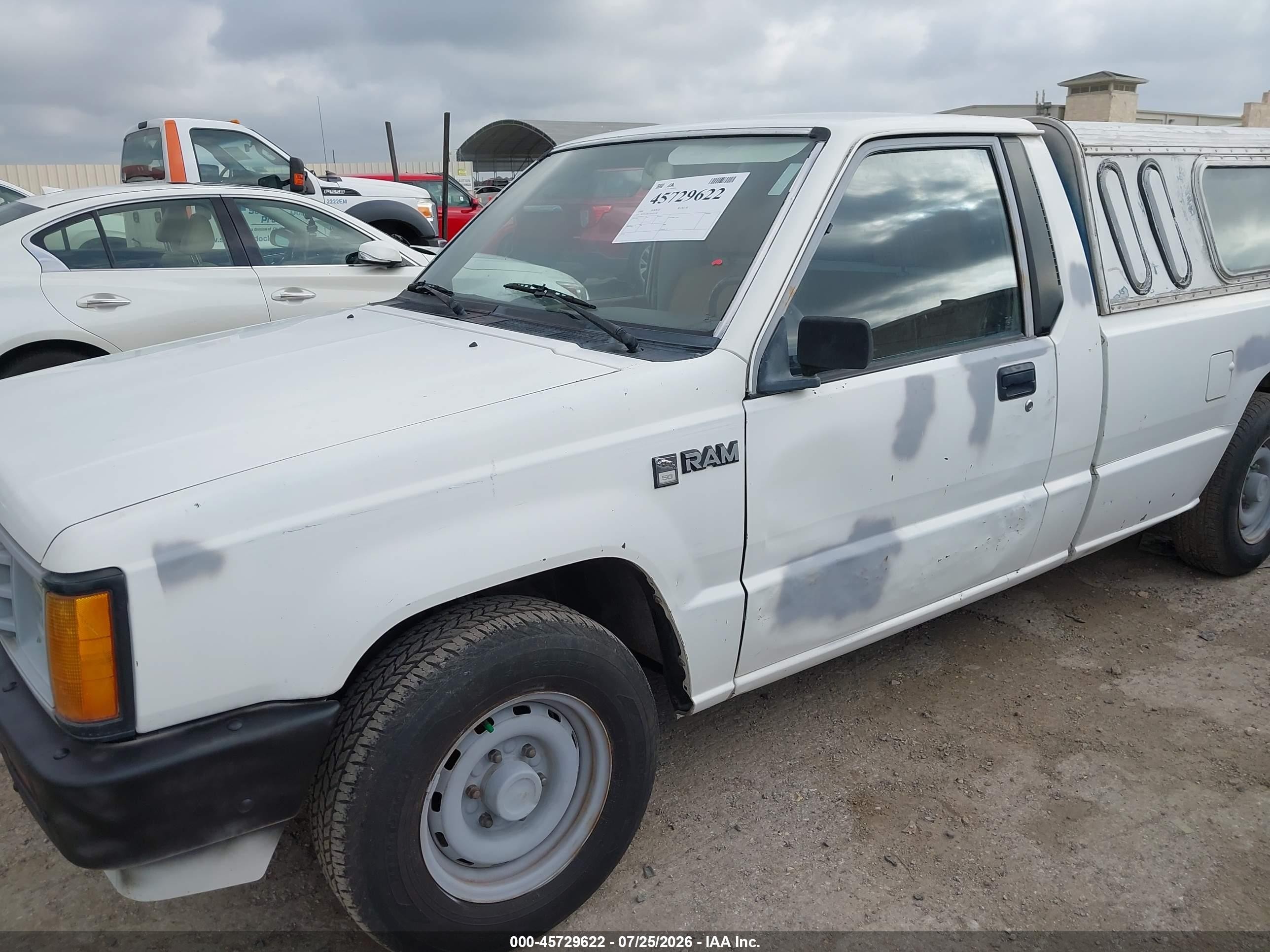 1988 Dodge Ram 50   White vin: JB7FL29E3JP103398