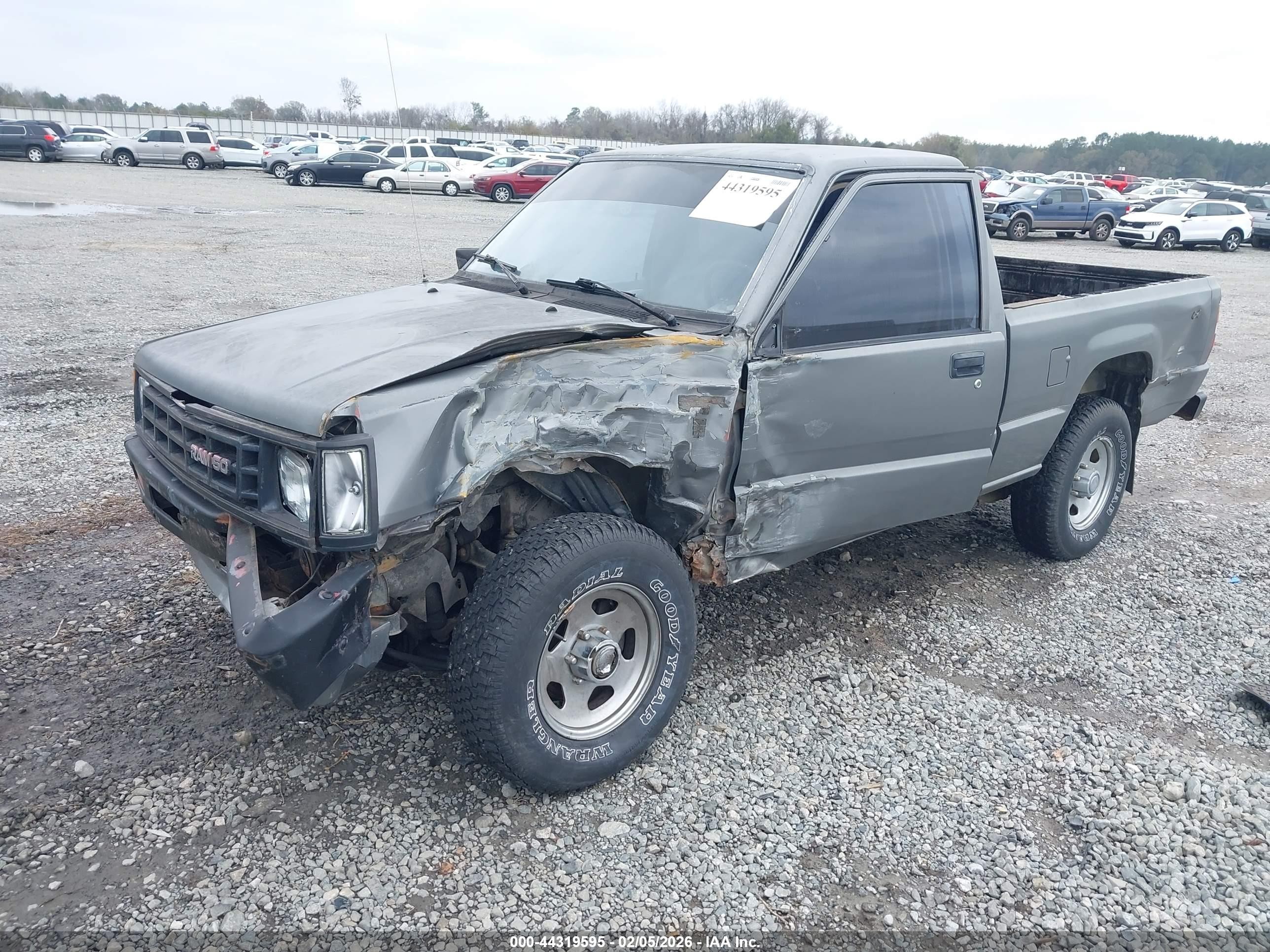 1987 Dodge Ram 50   Gray vin: JB7FM24E2HP098452