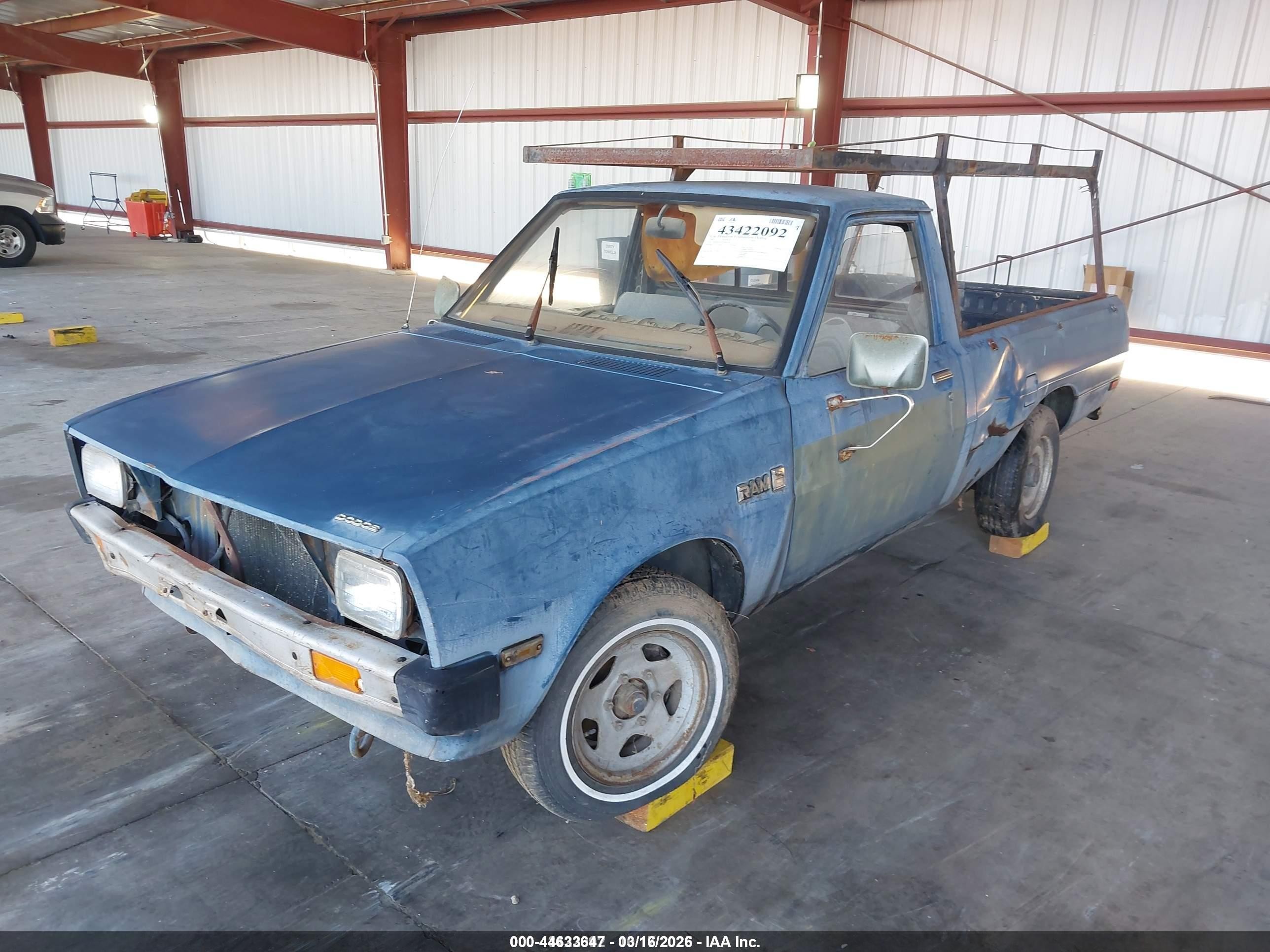 1982 Dodge D50 Blue vin: JB7FP2473CY800760
