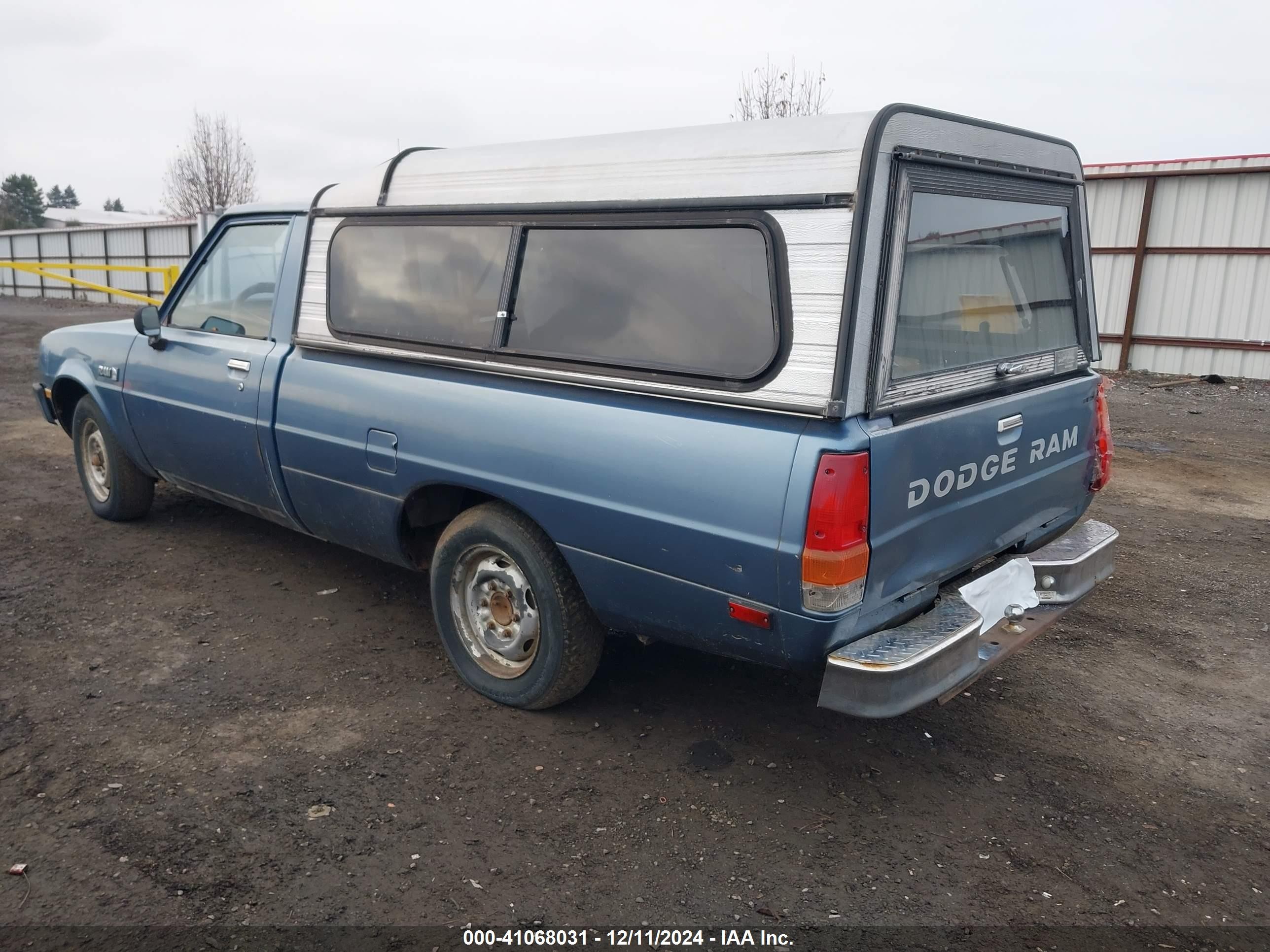 1986 Dodge D50 Custom Blue vin: JB7FP24D0GP007479