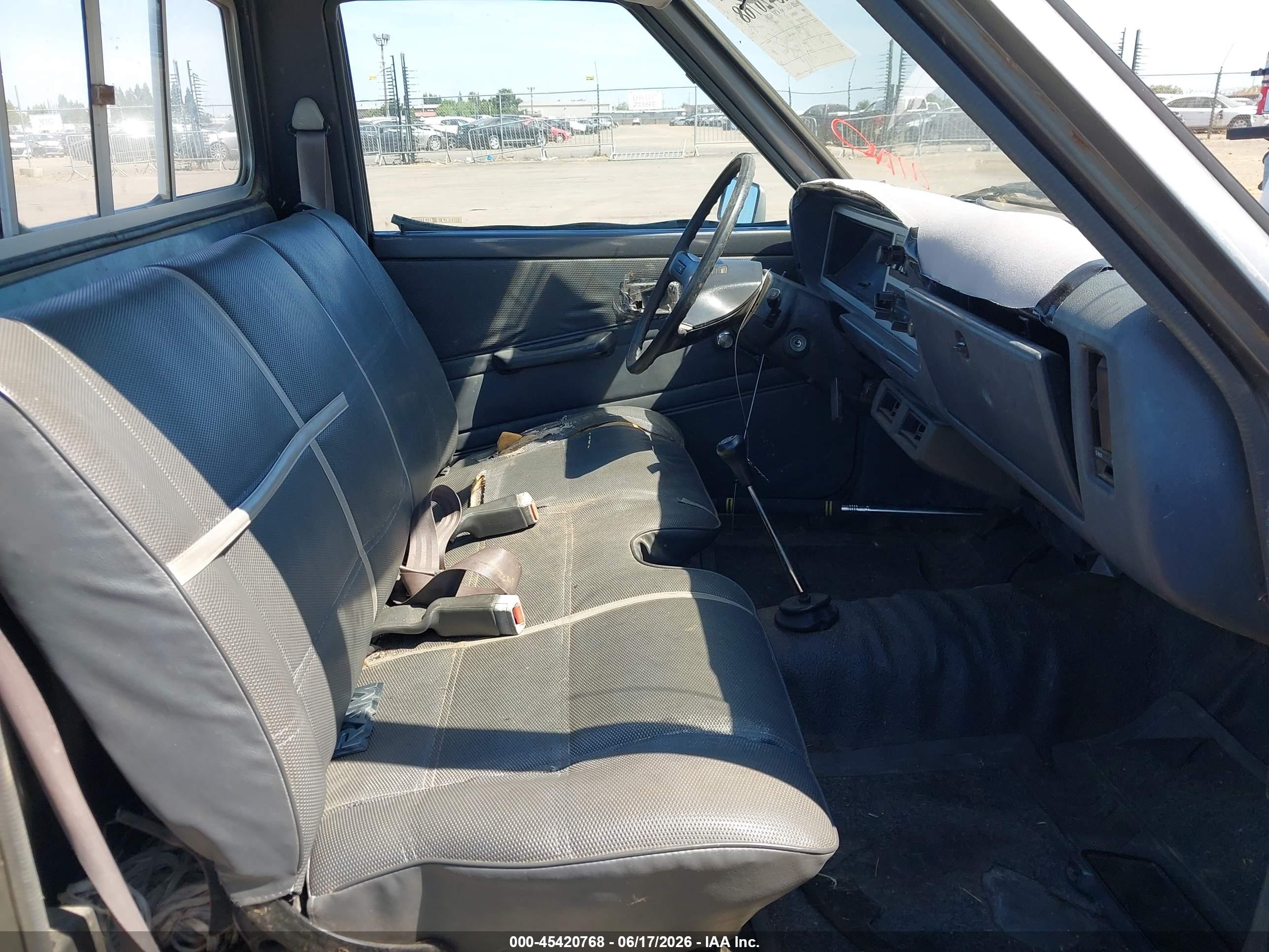 1986 Dodge D50 Custom Gray vin: JB7FP24D4GP107441