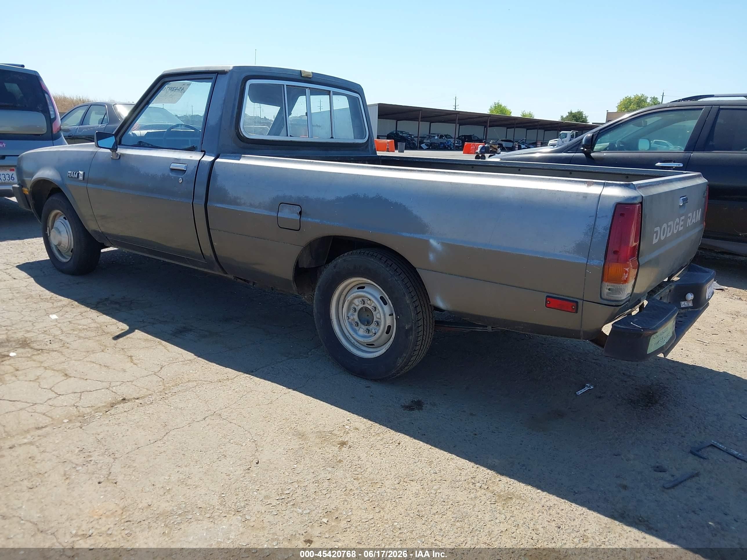 1986 Dodge D50 Custom Gray vin: JB7FP24D4GP107441