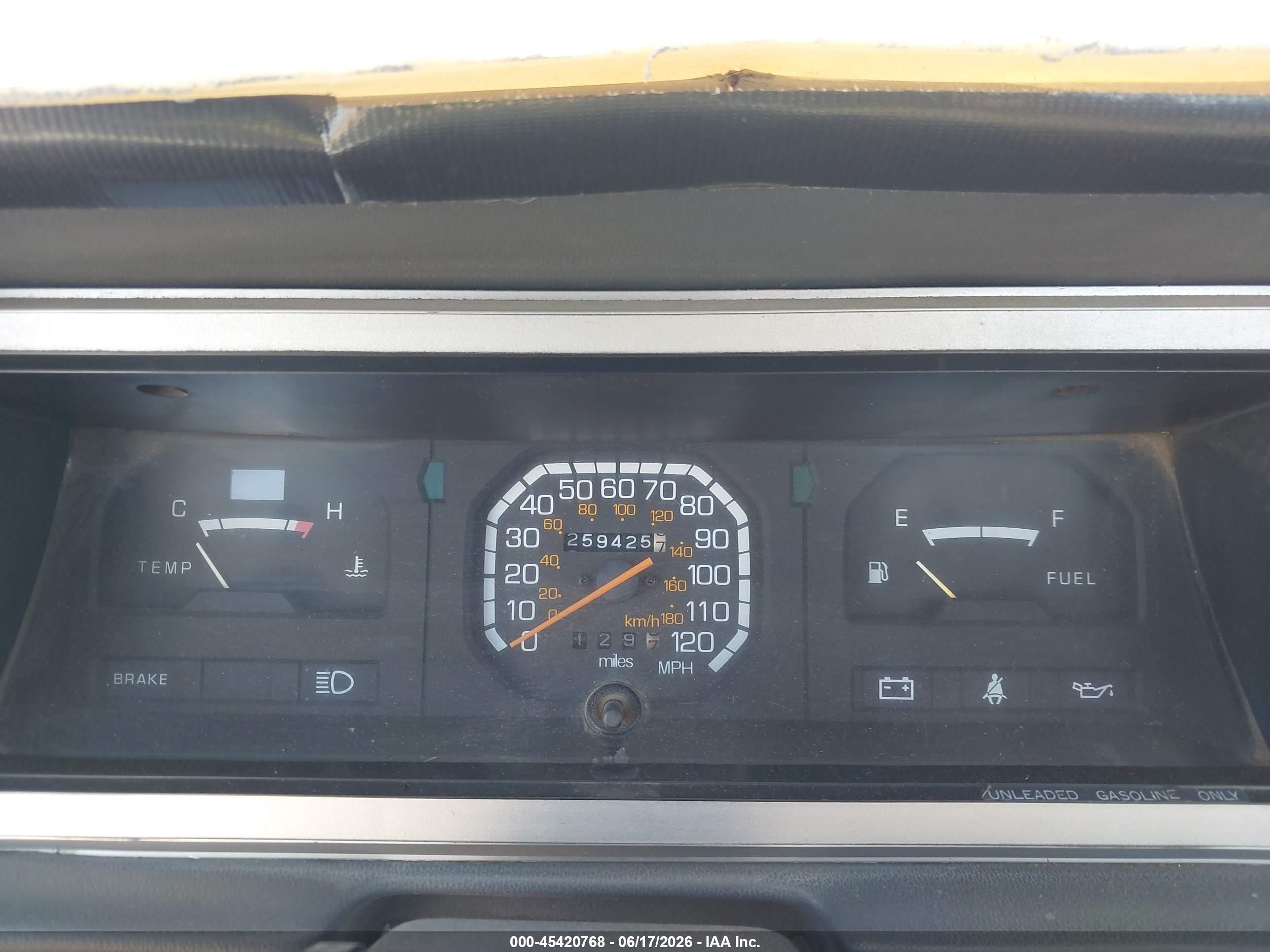 1986 Dodge D50 Custom Gray vin: JB7FP24D4GP107441