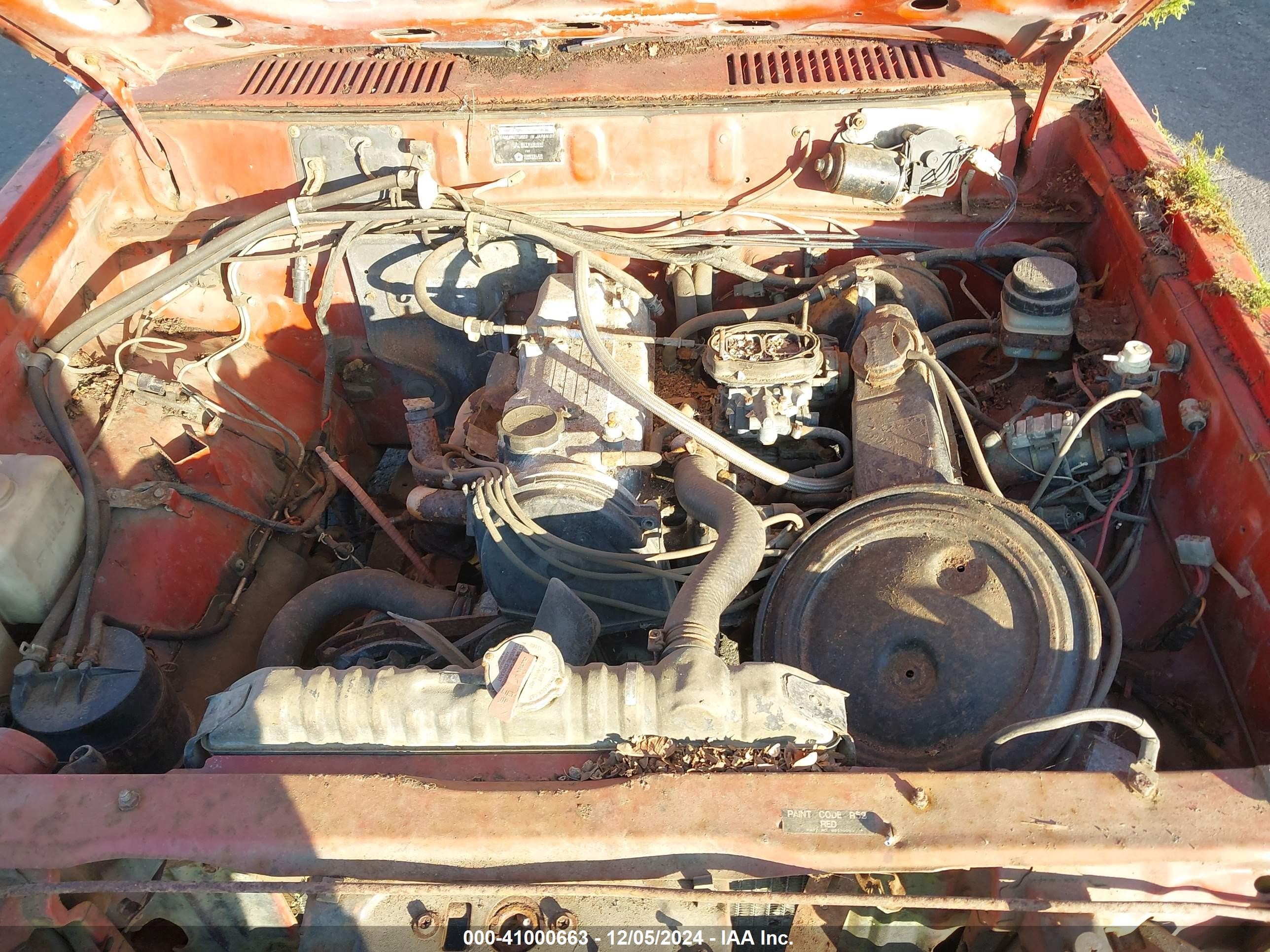 1986 Dodge D50 Custom Red vin: JB7FP24D8GP019220
