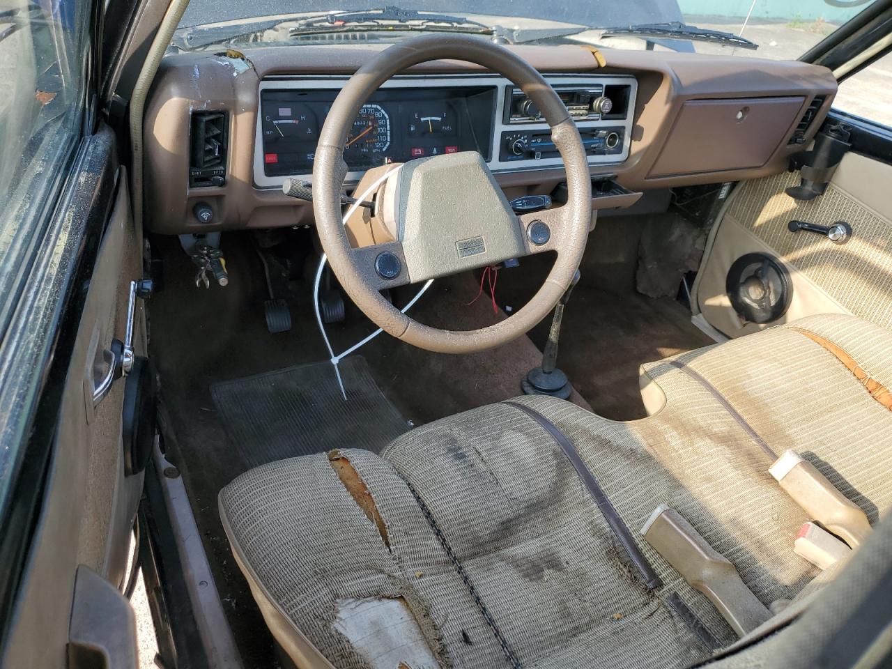 1986 Dodge D50 Custom Black vin: JB7FP24DXGP060576