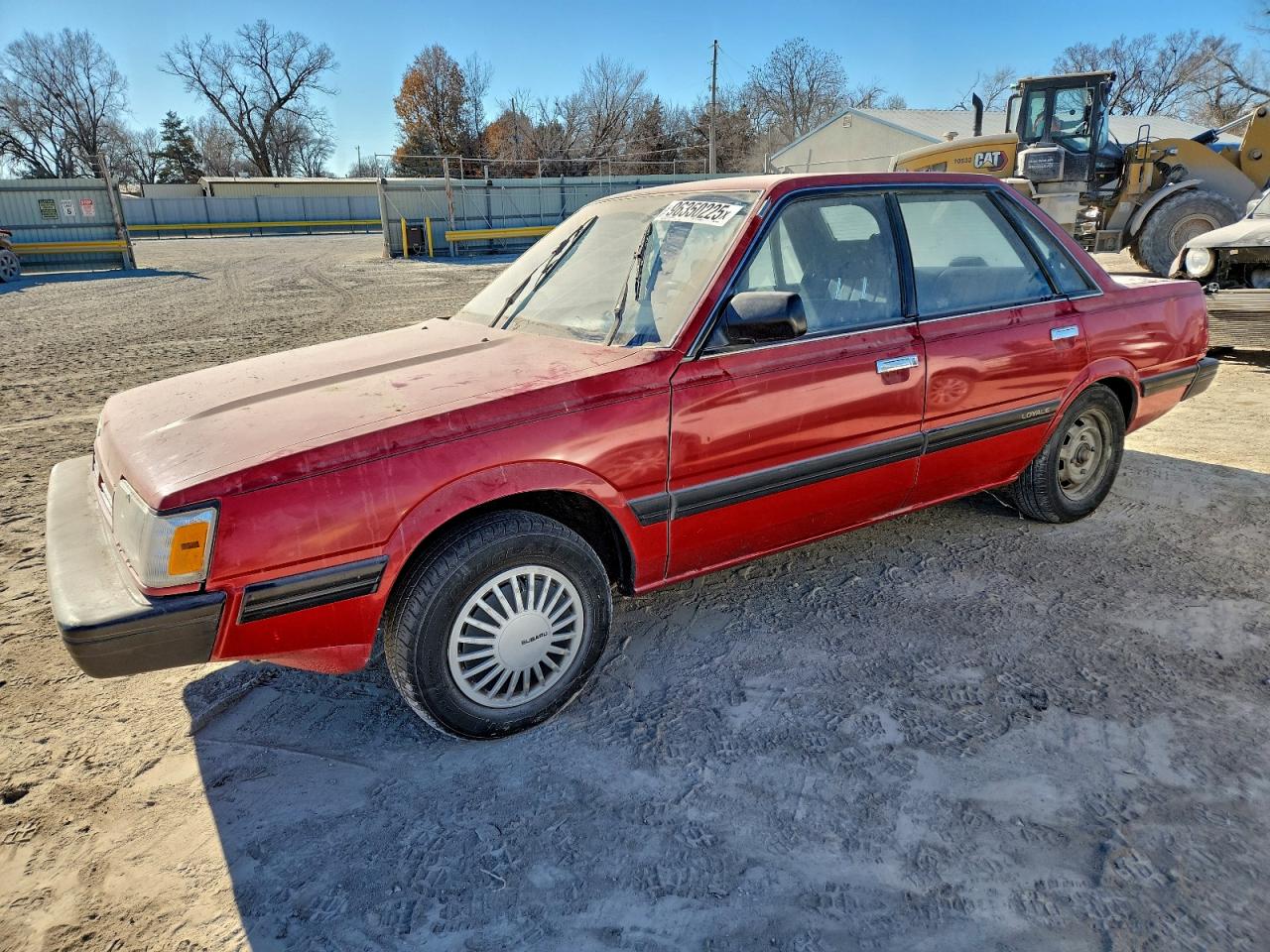 1991 Subaru Loyale Red vin: JF1AC4228MC206100