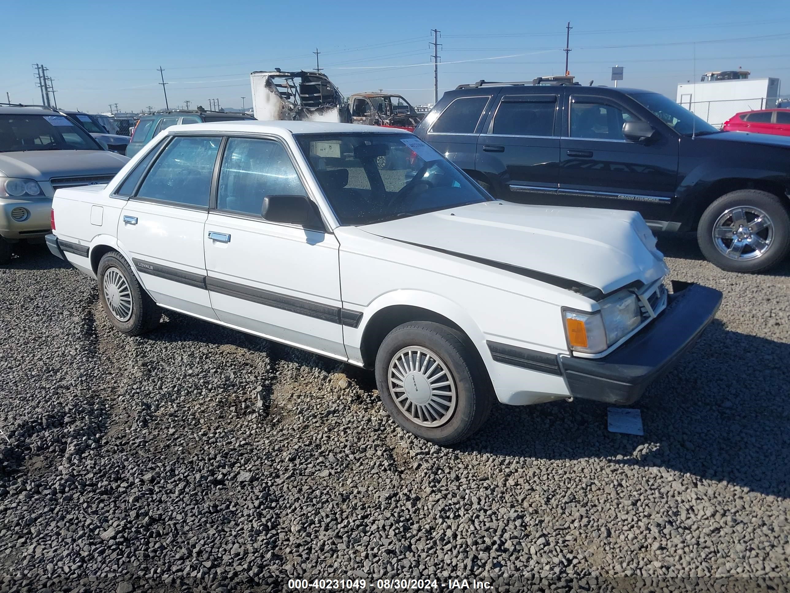 1993 Subaru Loyale   White vin: JF1AC422XPB207114