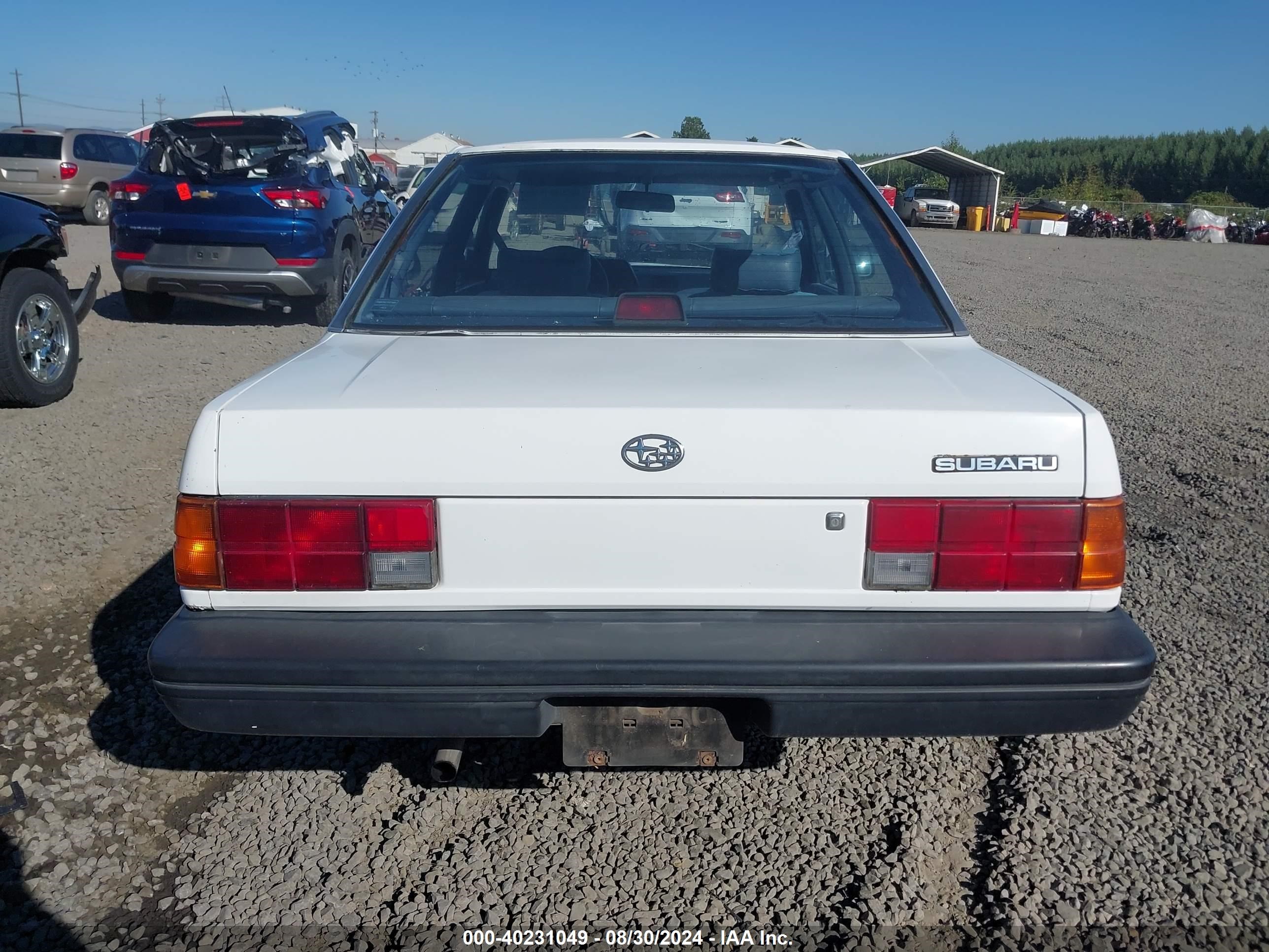 1993 Subaru Loyale   Белый vin: JF1AC422XPB207114