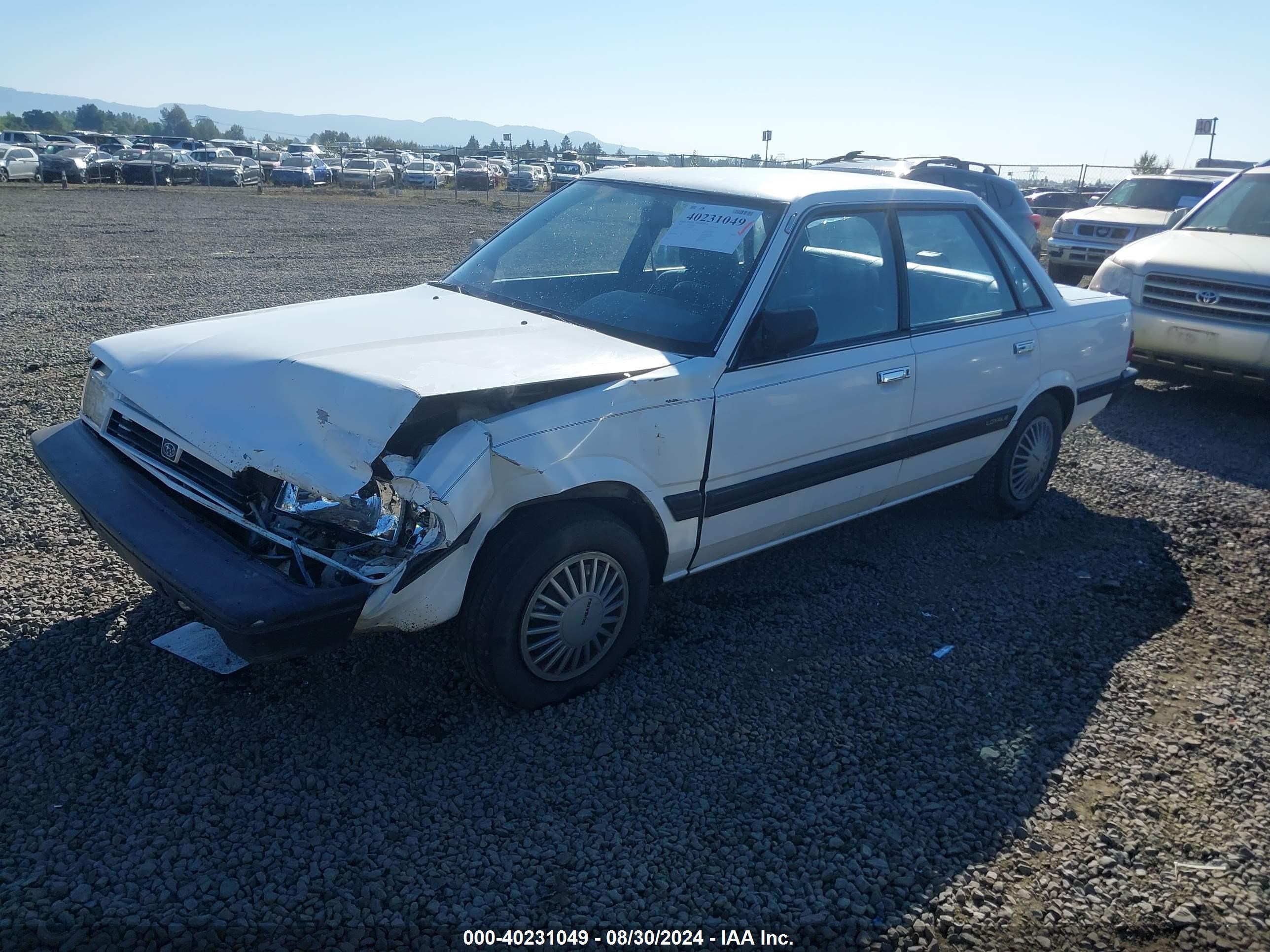 1993 Subaru Loyale   Белый vin: JF1AC422XPB207114