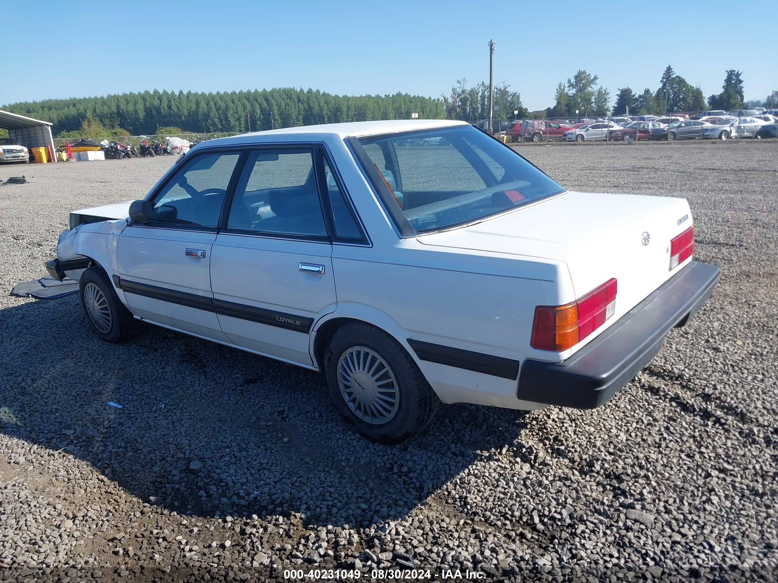 1993 Subaru Loyale   Белый vin: JF1AC422XPB207114