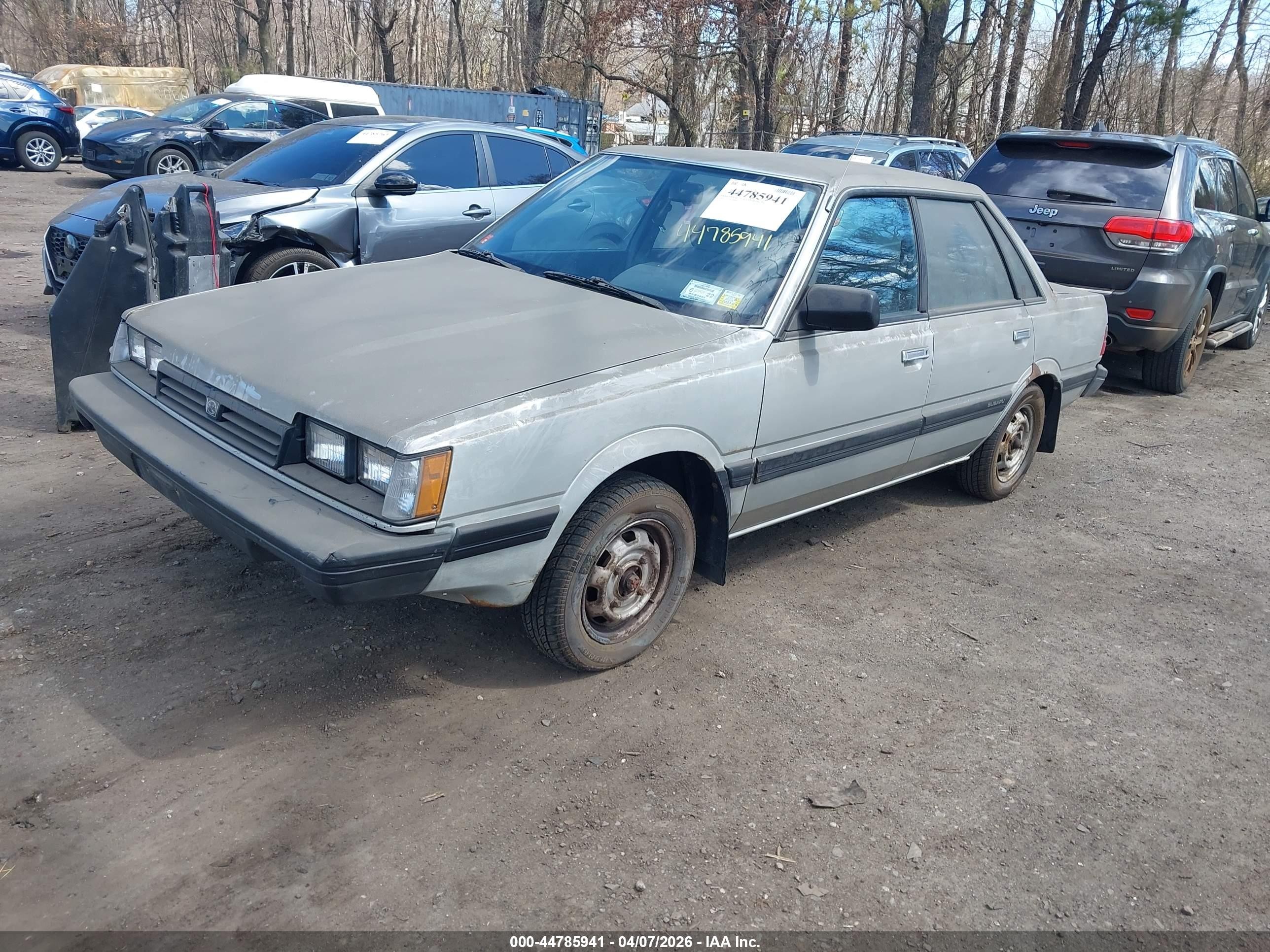 1987 Subaru Dl   Silver vin: JF1AC42B2HC235257