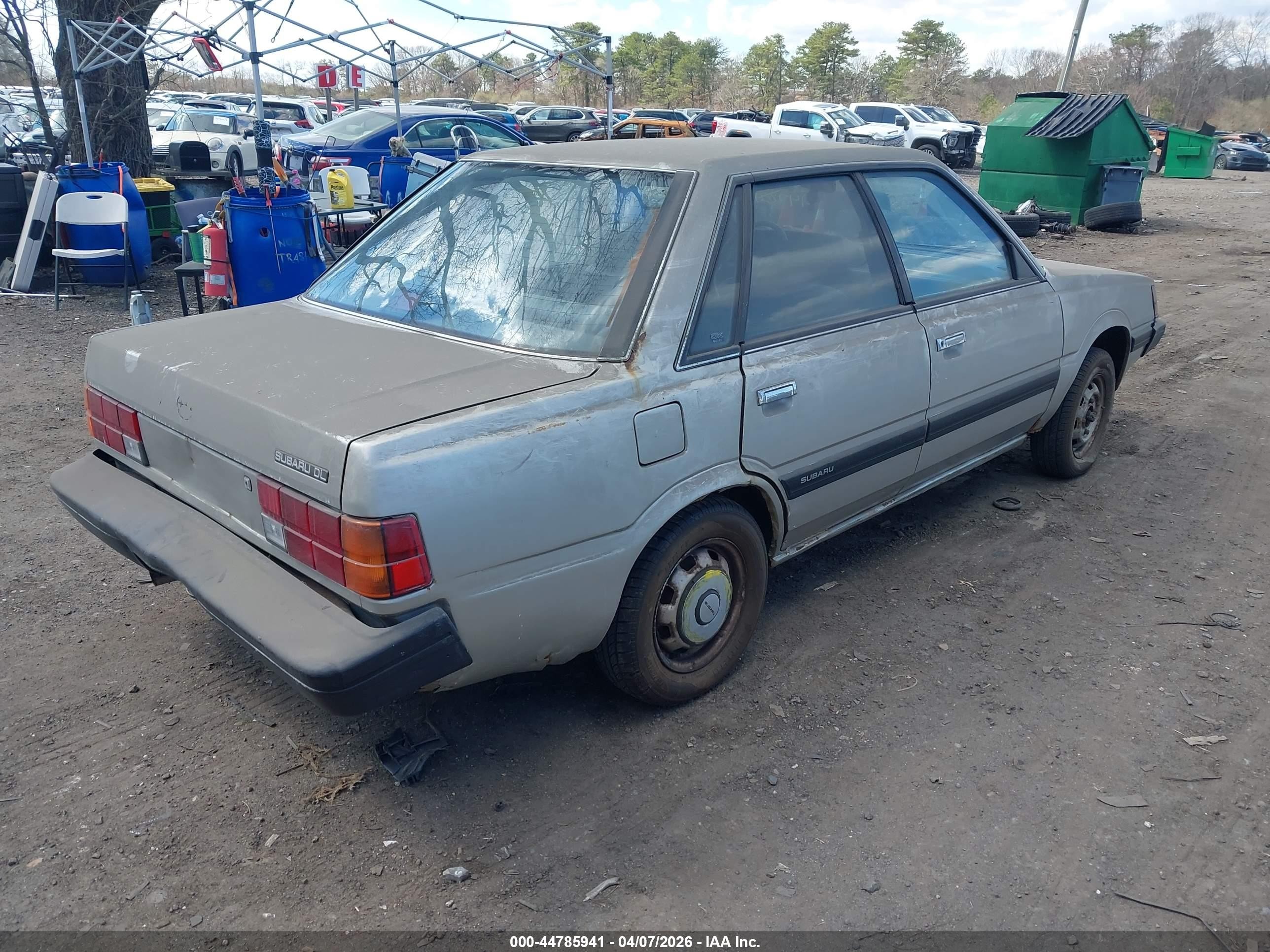 1987 Subaru Dl   Silver vin: JF1AC42B2HC235257
