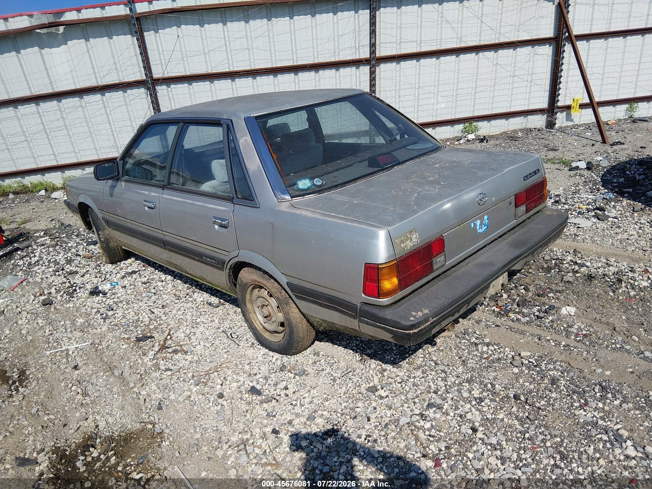1989 Subaru Gl   Silver vin: JF1AC43B0KC221881