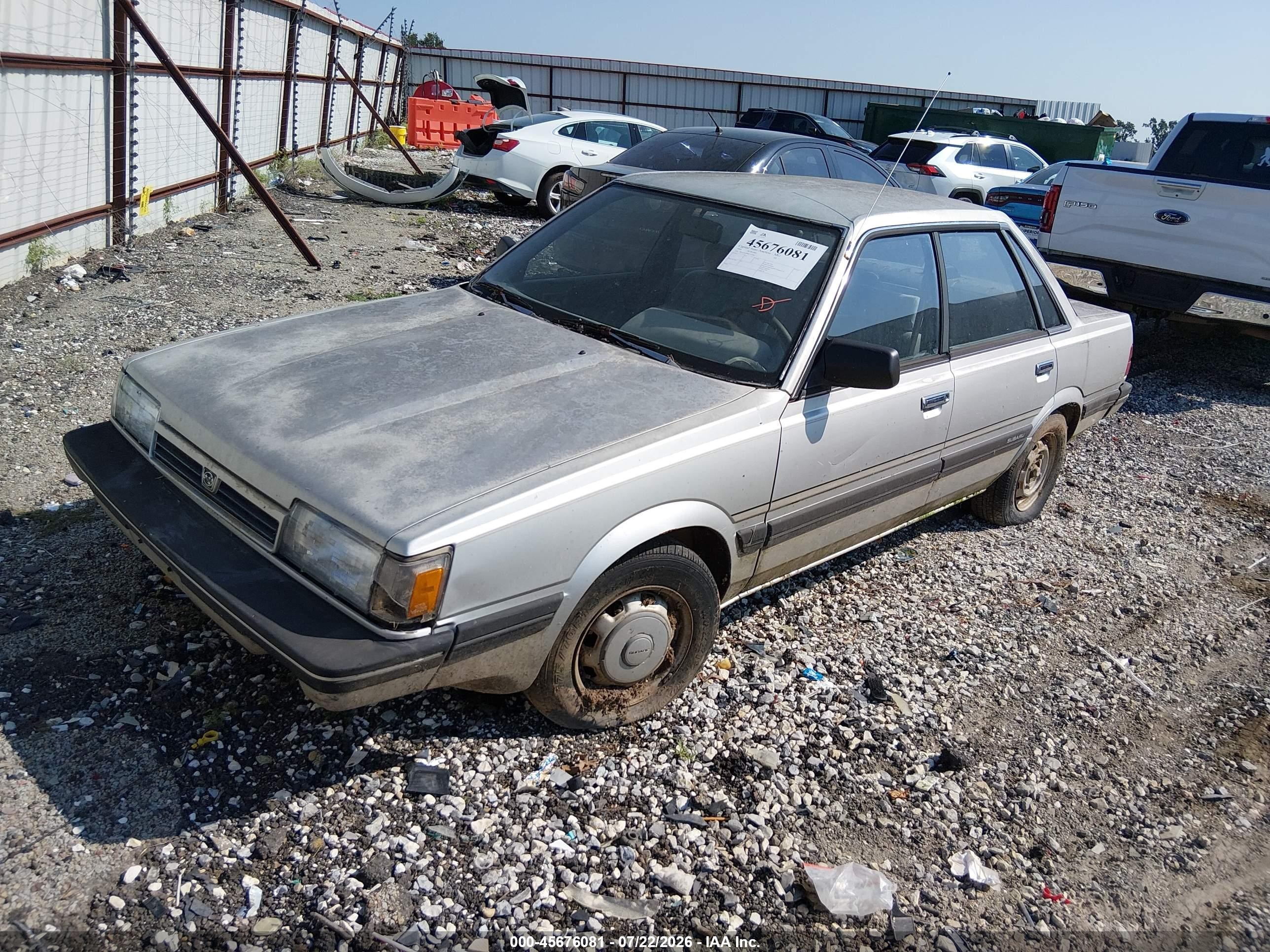 1989 Subaru Gl   Silver vin: JF1AC43B0KC221881