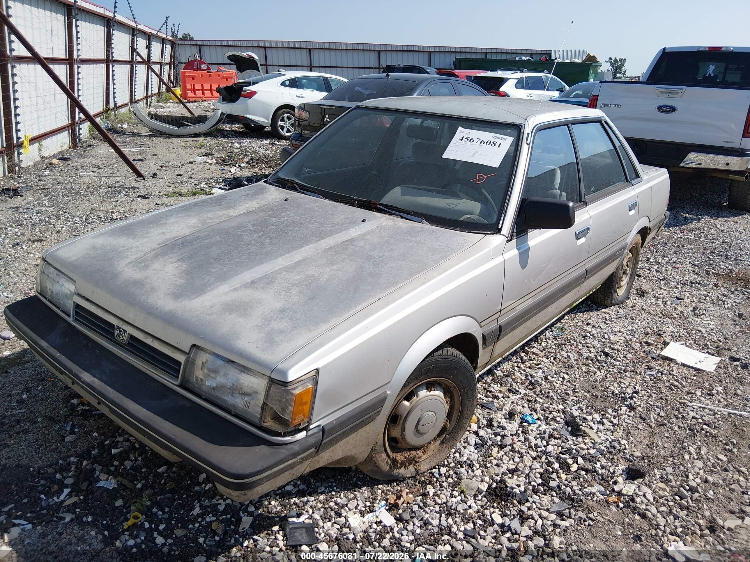 1989 Subaru Gl   Silver vin: JF1AC43B0KC221881