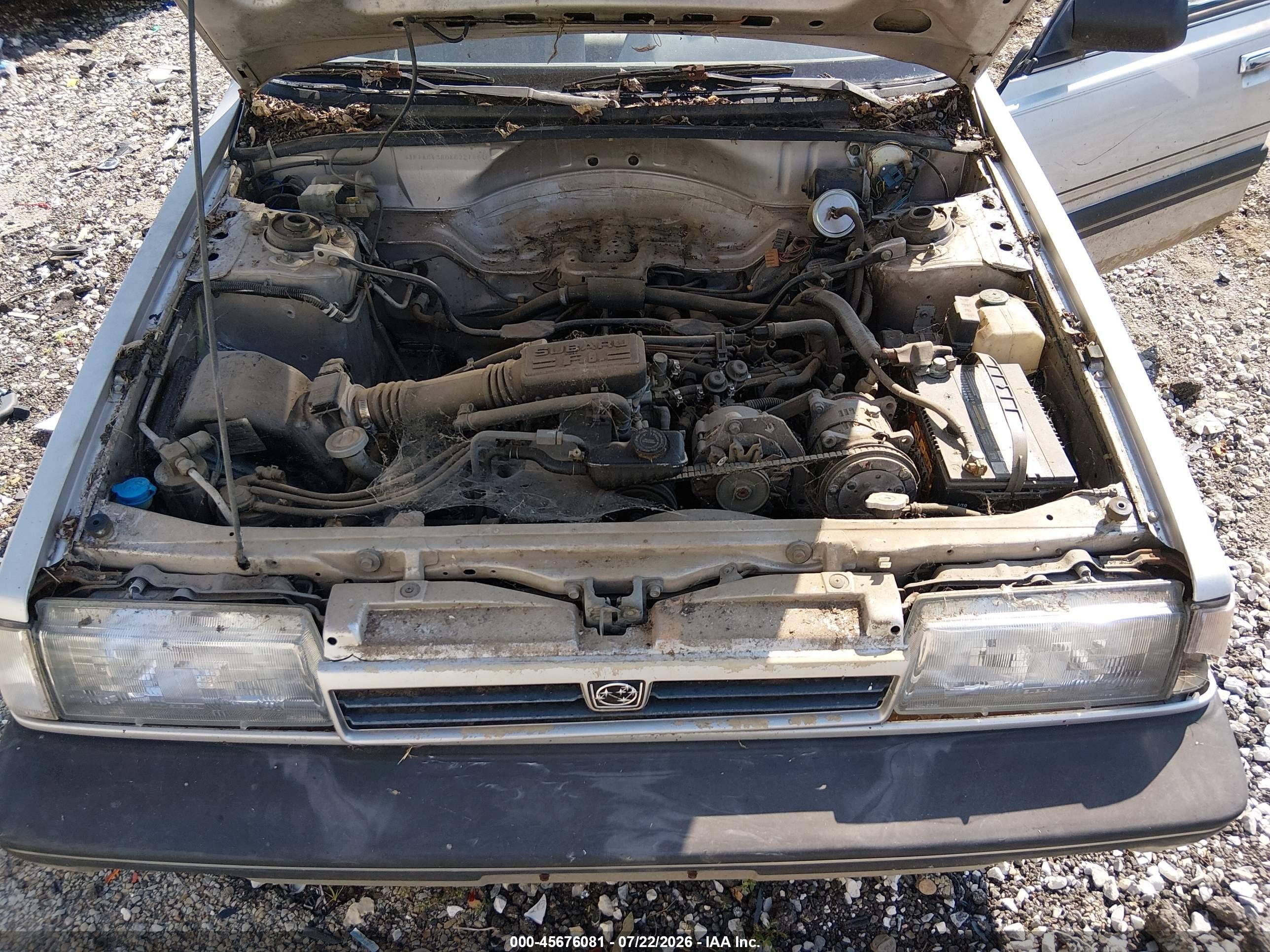 1989 Subaru Gl   Silver vin: JF1AC43B0KC221881