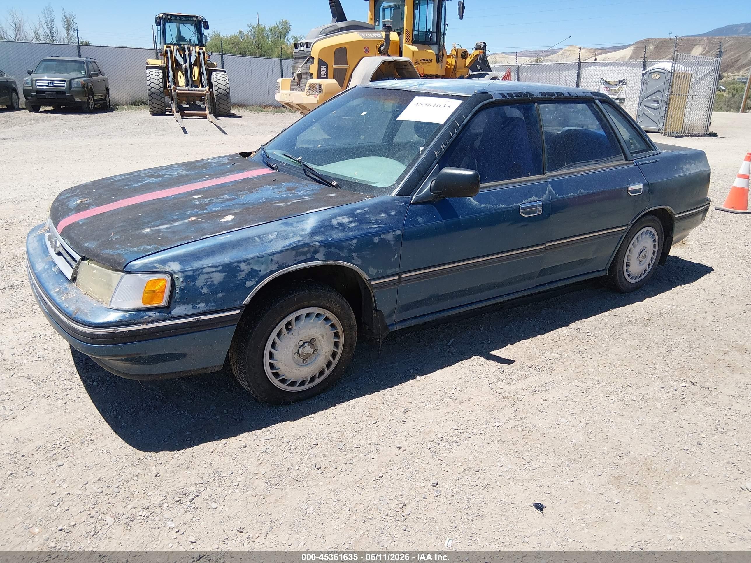 1991 Subaru Legacy L/hx/px/rx Blue vin: JF1BC632XMB605563