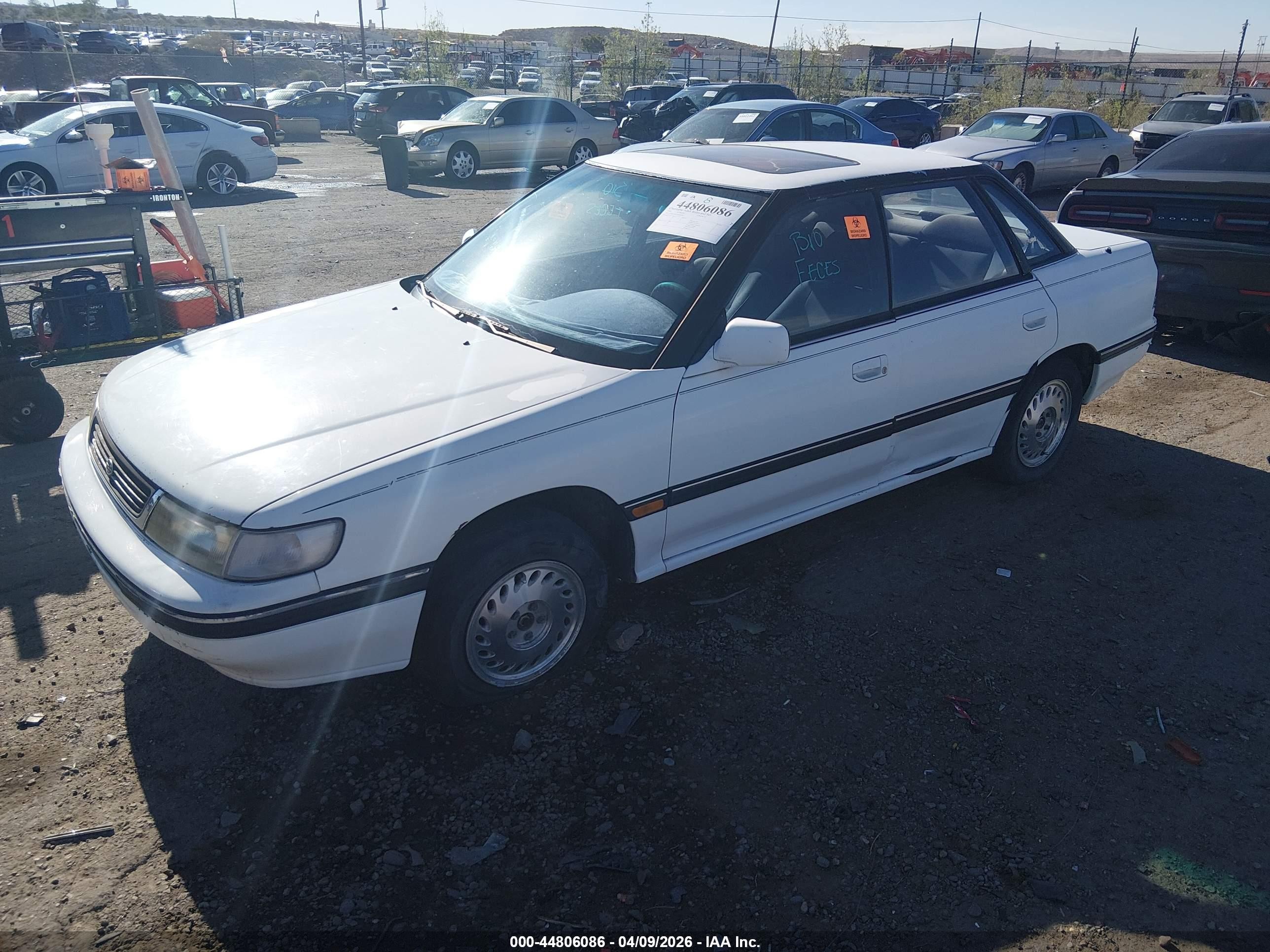 1992 Subaru Legacy Ls Special/lsi White vin: JF1BC6537NH601698