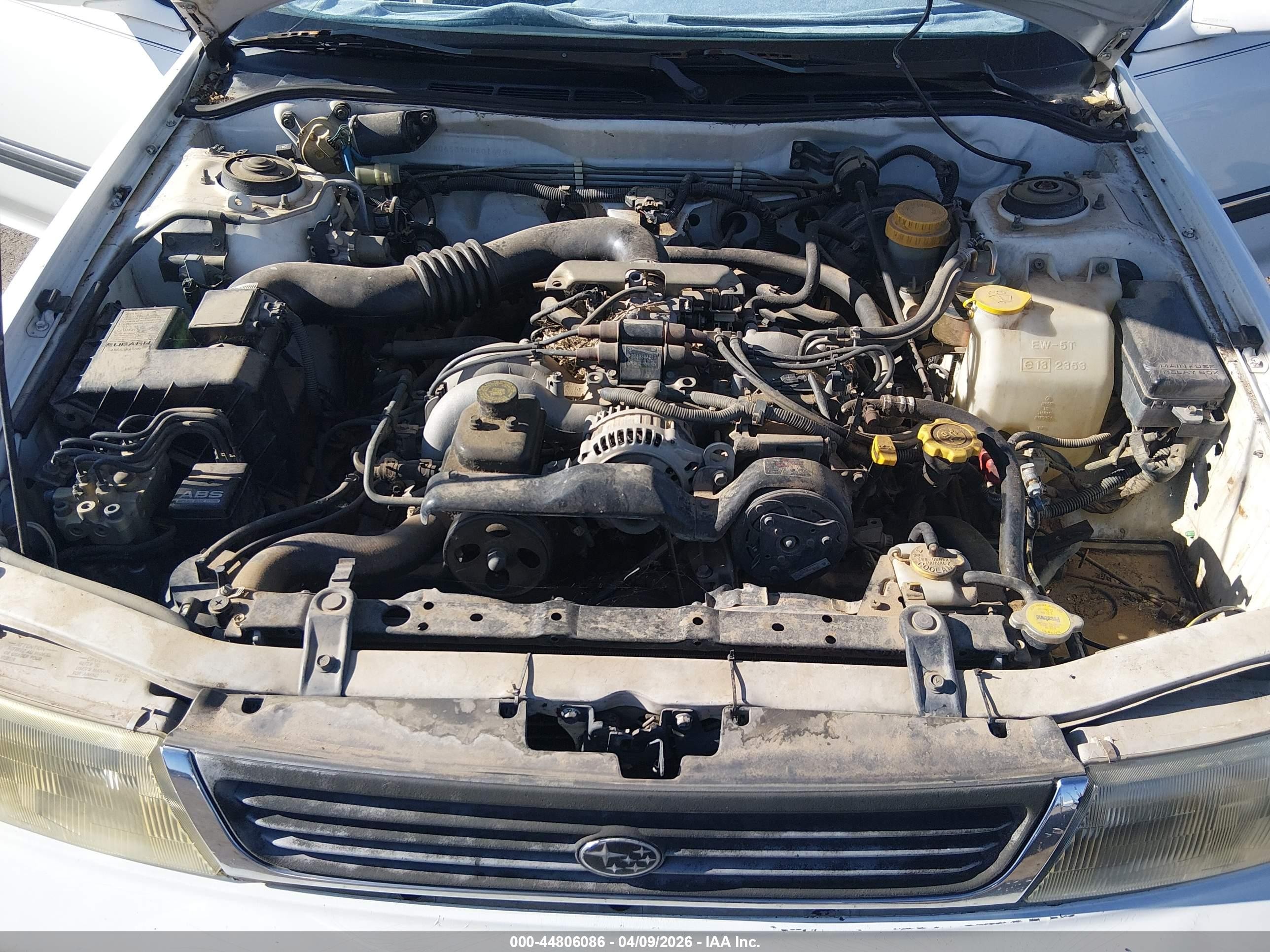 1992 Subaru Legacy Ls Special/lsi White vin: JF1BC6537NH601698