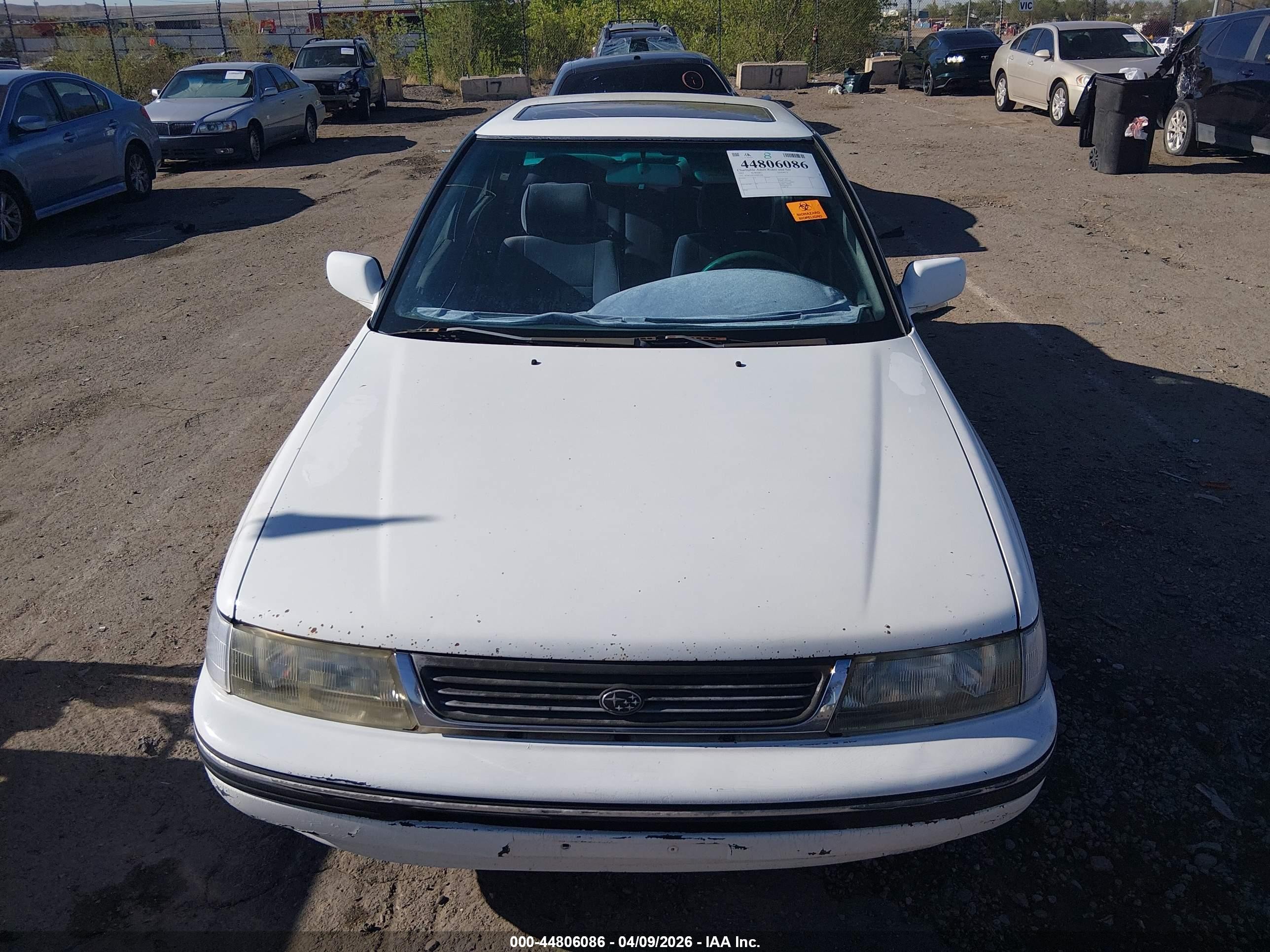 1992 Subaru Legacy Ls Special/lsi White vin: JF1BC6537NH601698