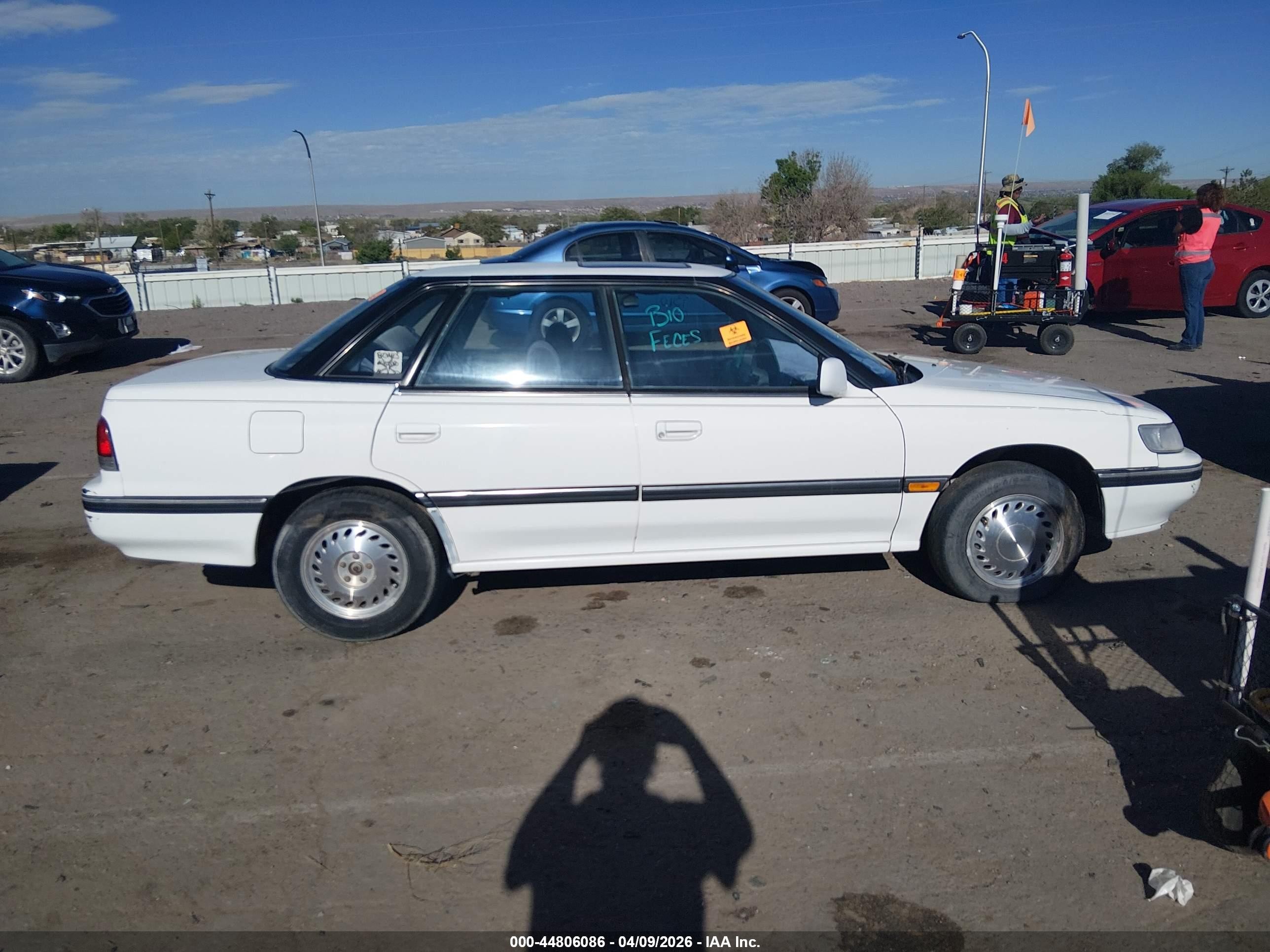 1992 Subaru Legacy Ls Special/lsi White vin: JF1BC6537NH601698