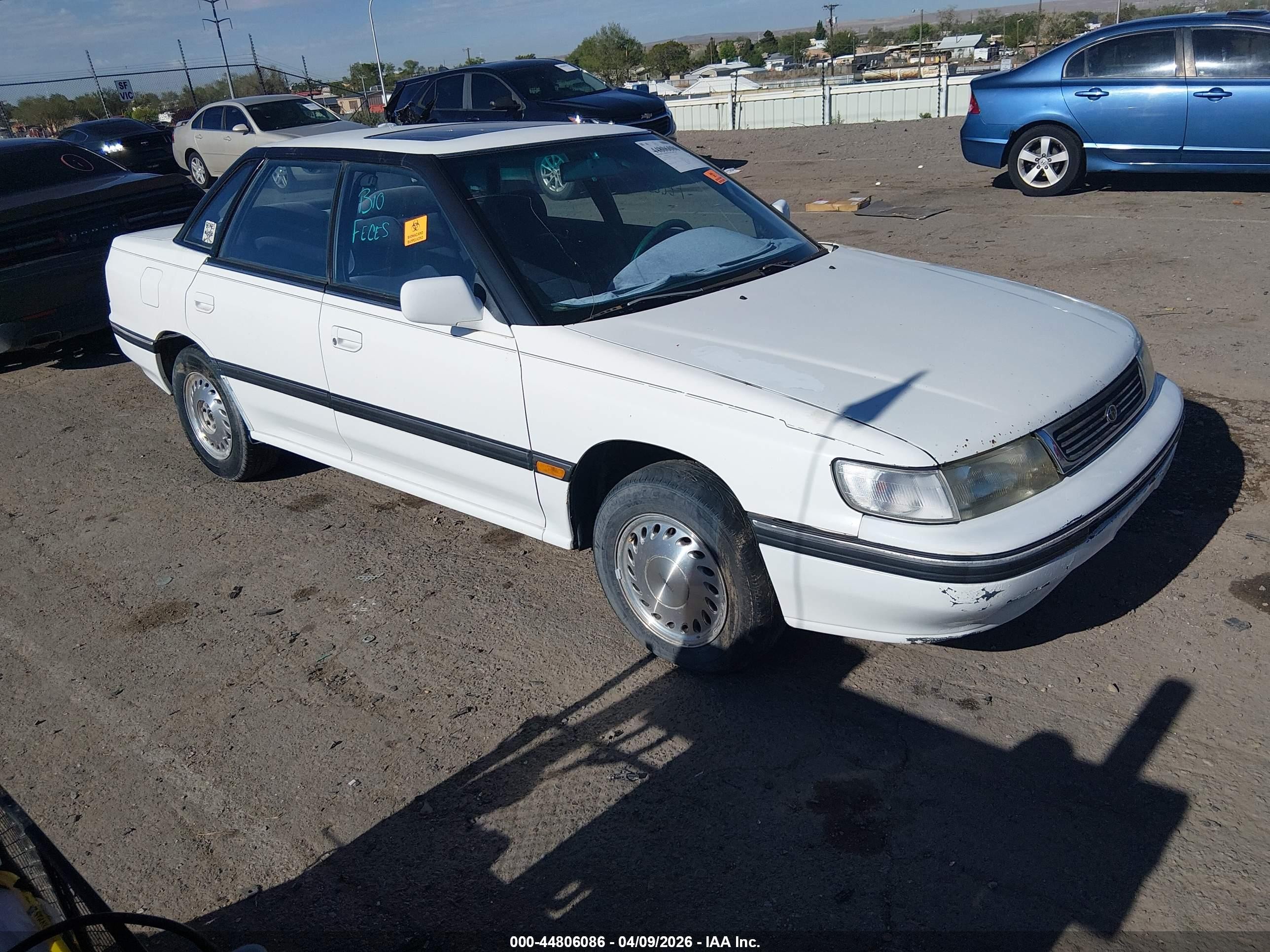 1992 Subaru Legacy Ls Special/lsi White vin: JF1BC6537NH601698