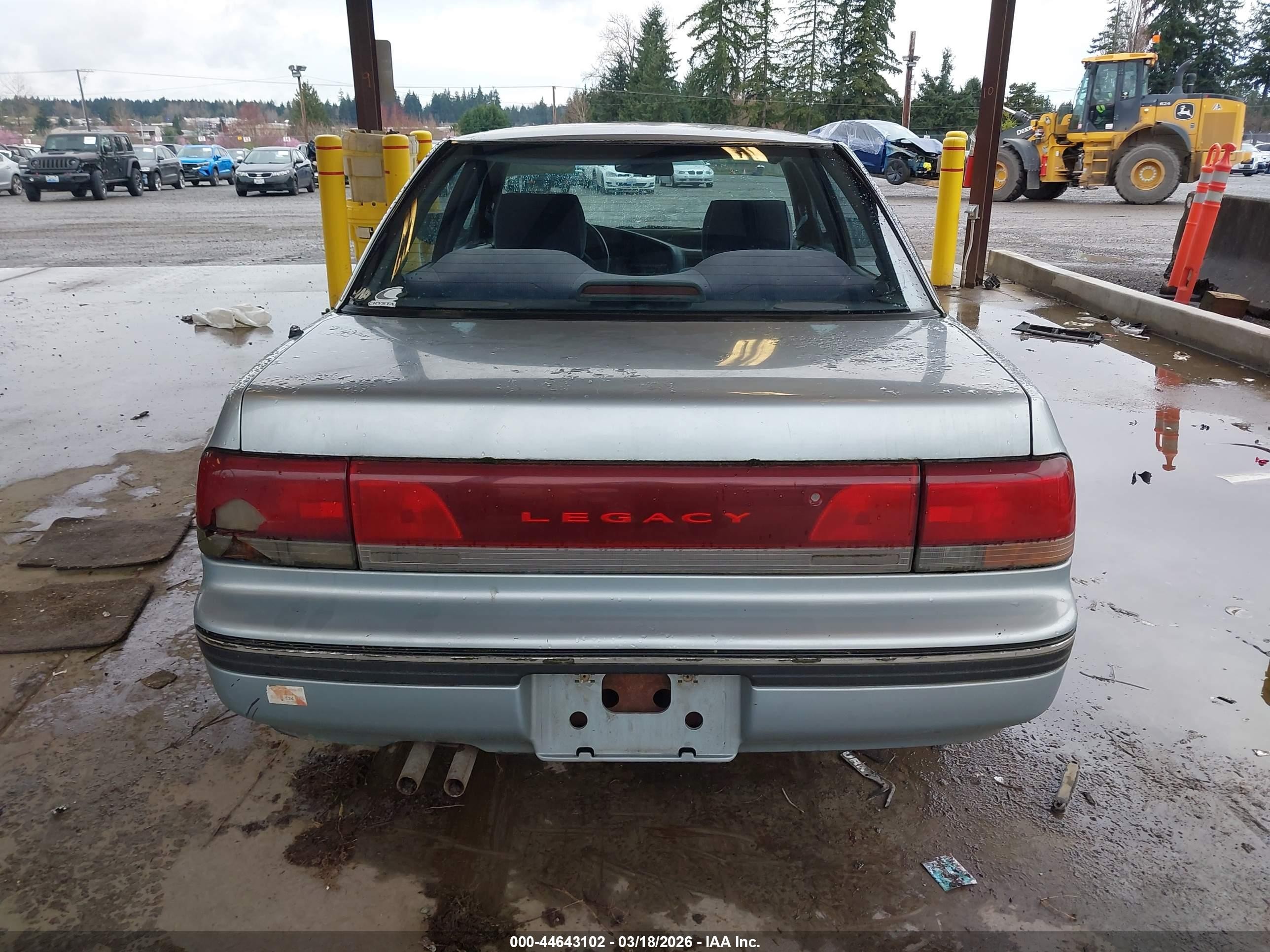 1993 Subaru Legacy Ls Special Серебряный vin: JF1BC6538PH606198