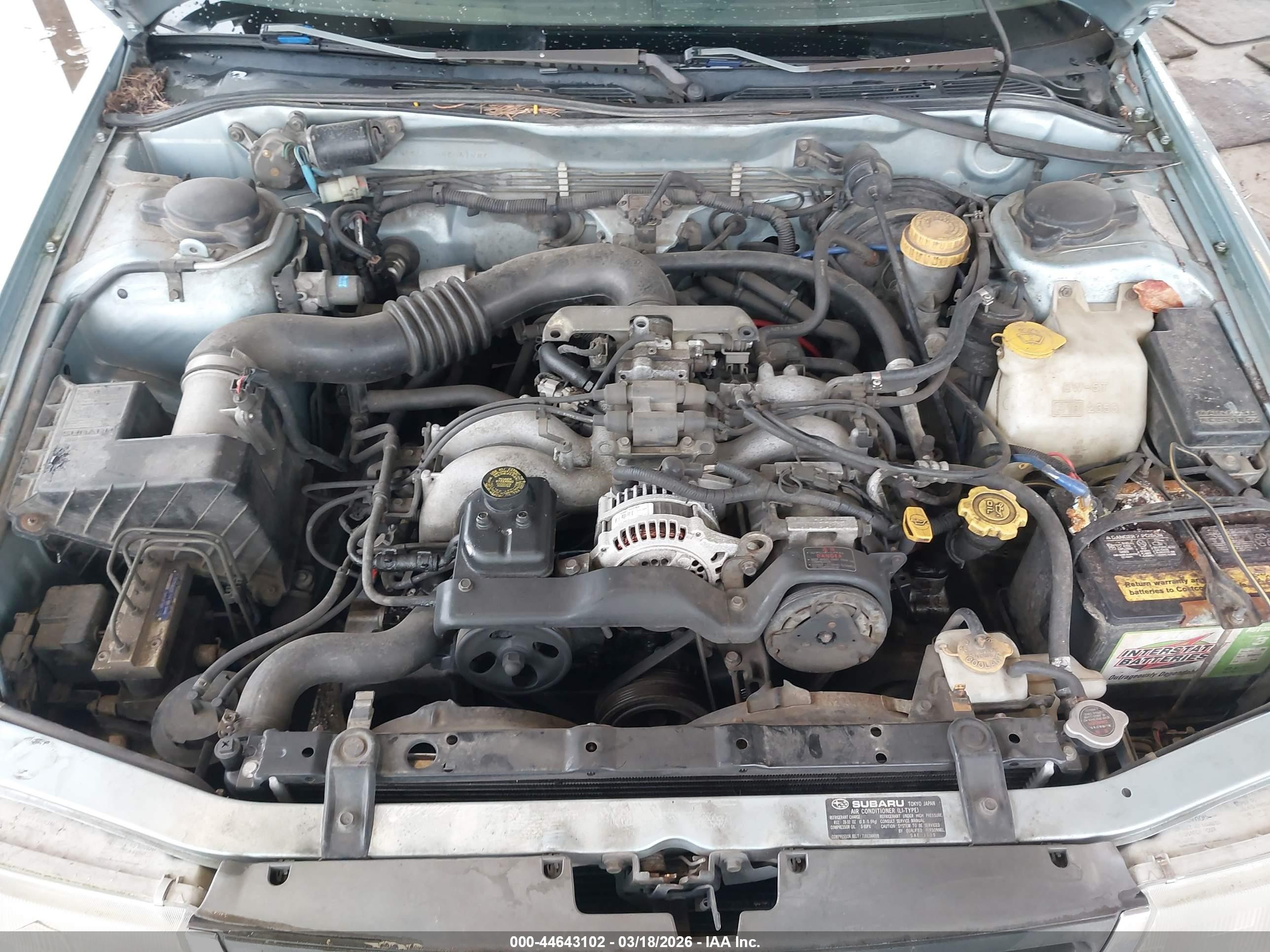 1993 Subaru Legacy Ls Special Серебряный vin: JF1BC6538PH606198