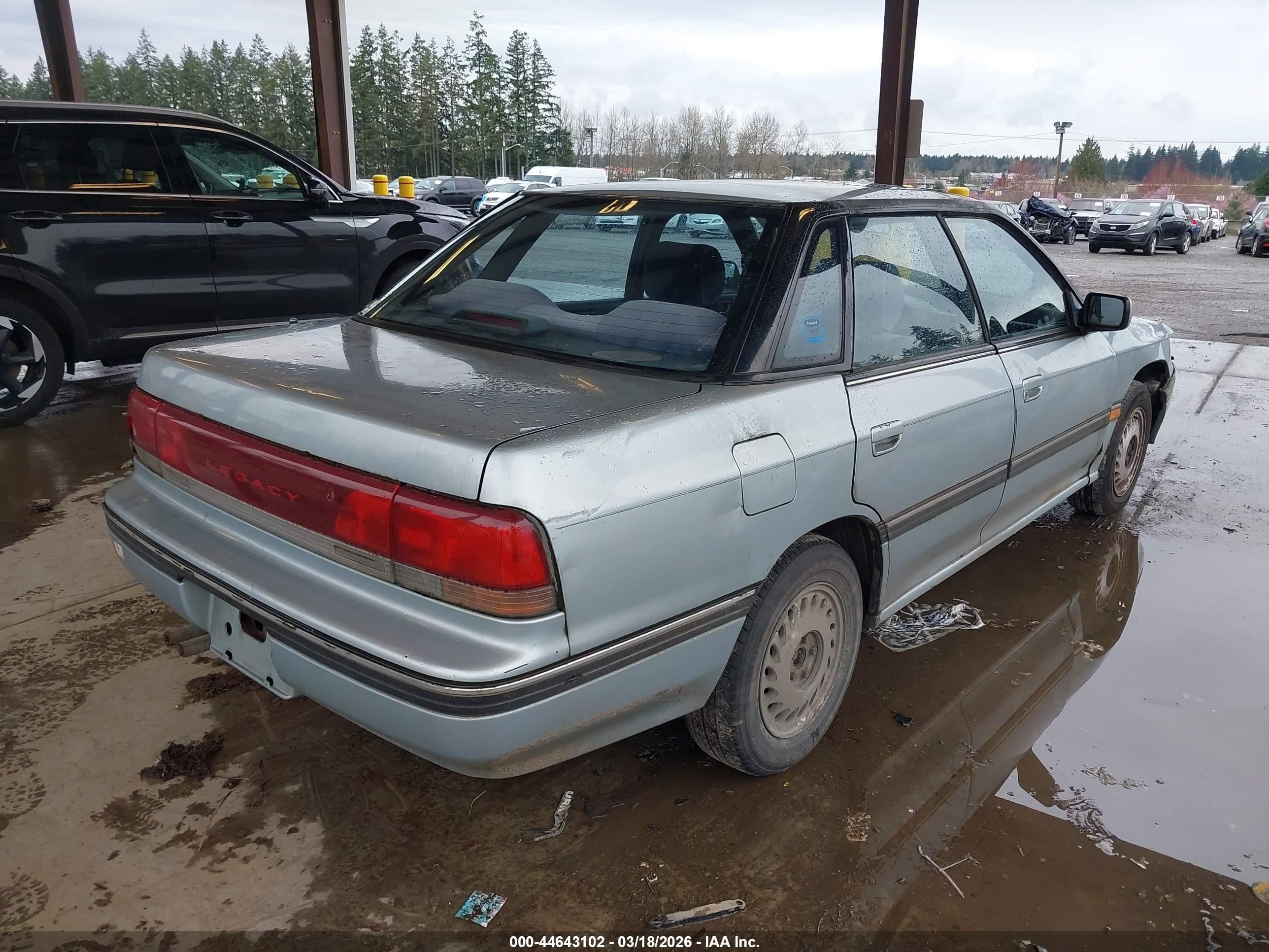 1993 Subaru Legacy Ls Special Серебряный vin: JF1BC6538PH606198