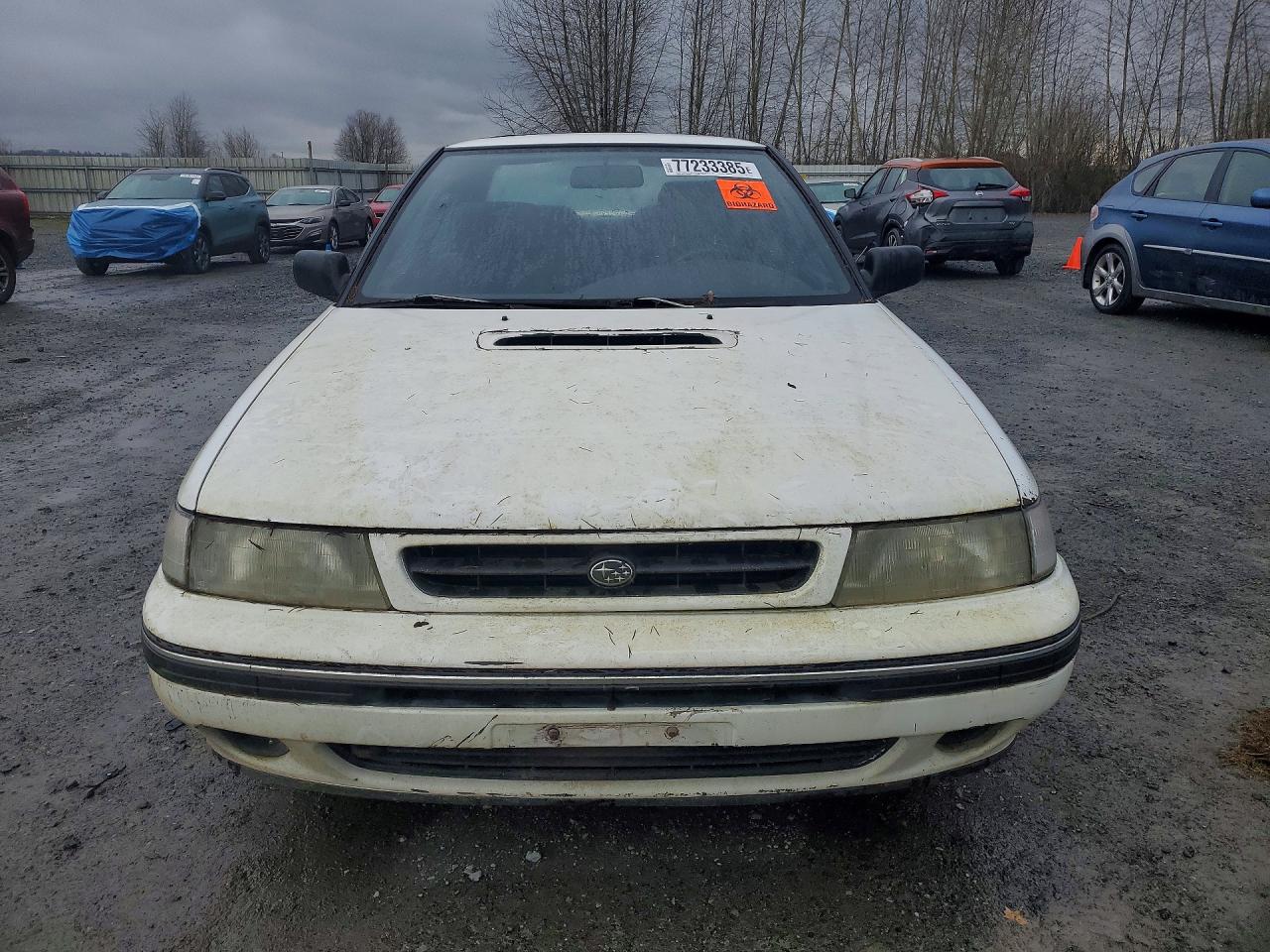 1993 Subaru Legacy Sport White vin: JF1BC6734PG602538