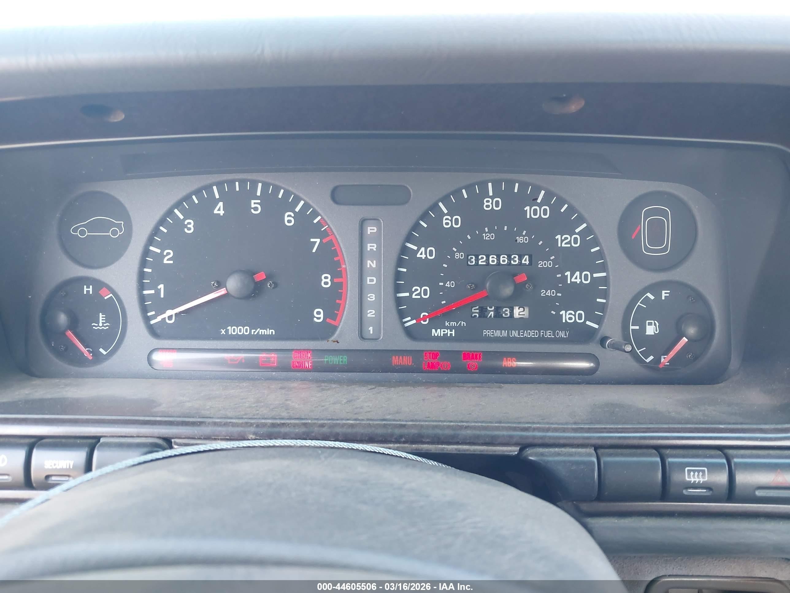 1992 Subaru Svx Lsl Green vin: JF1CX3531NH101401