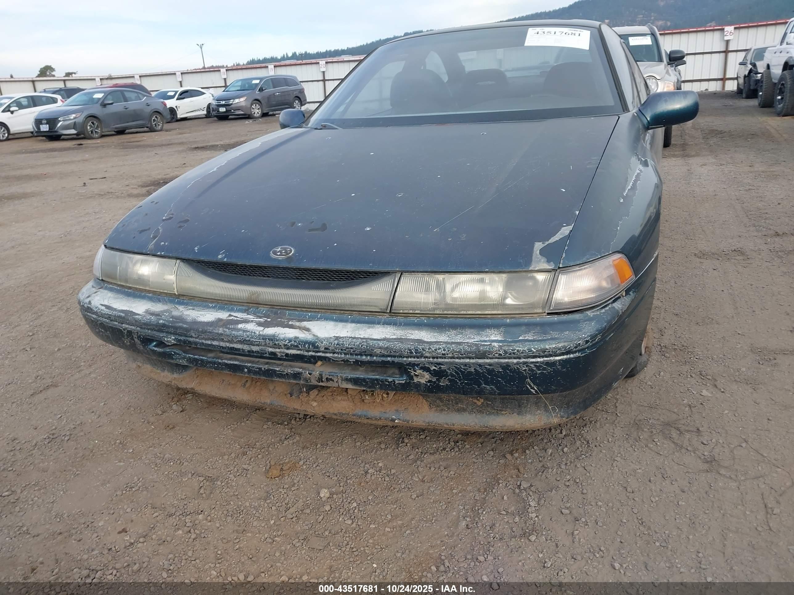 1992 Subaru Svx Lsl Green vin: JF1CX3536NH104455