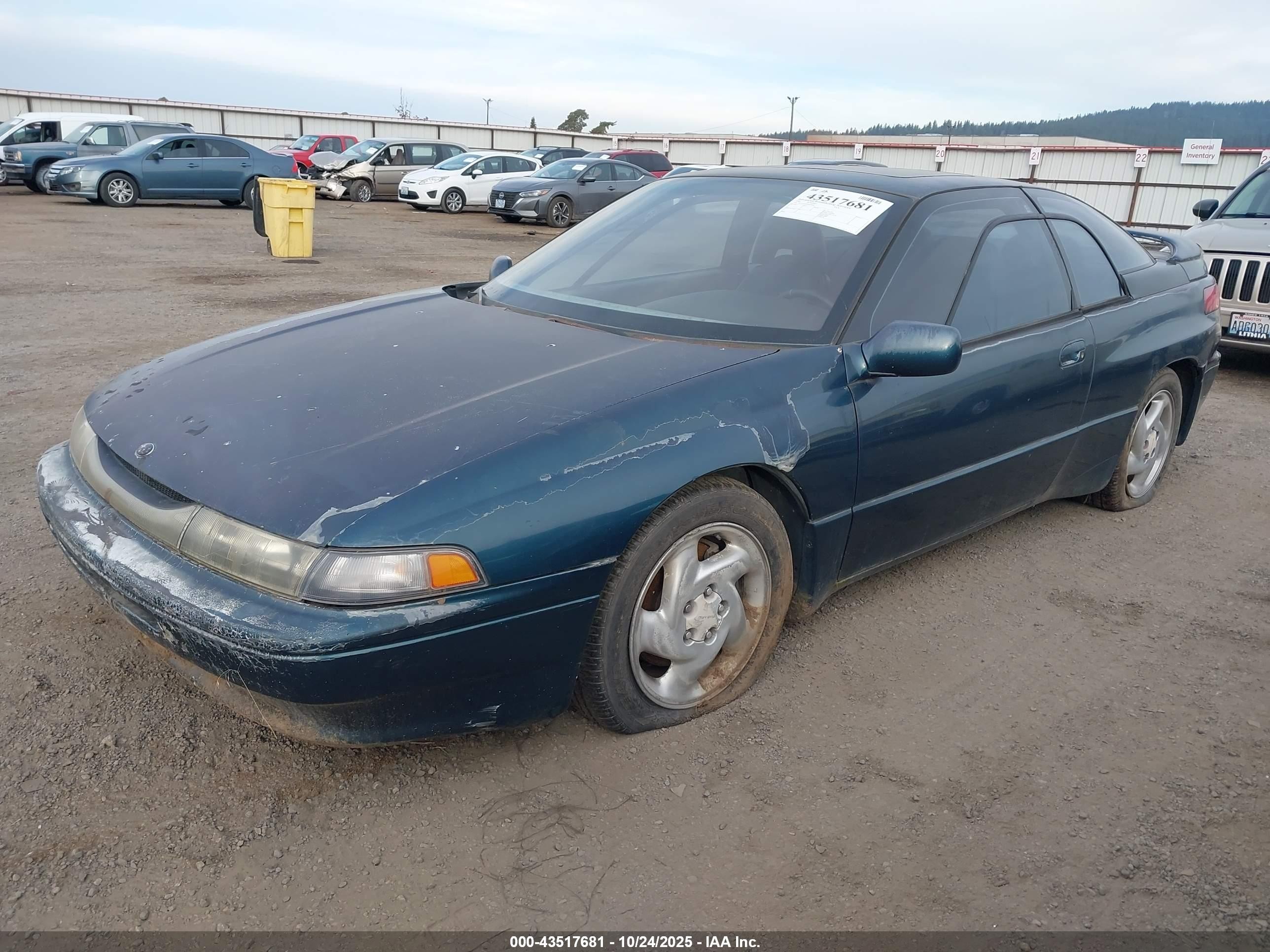 1992 Subaru Svx Lsl Green vin: JF1CX3536NH104455