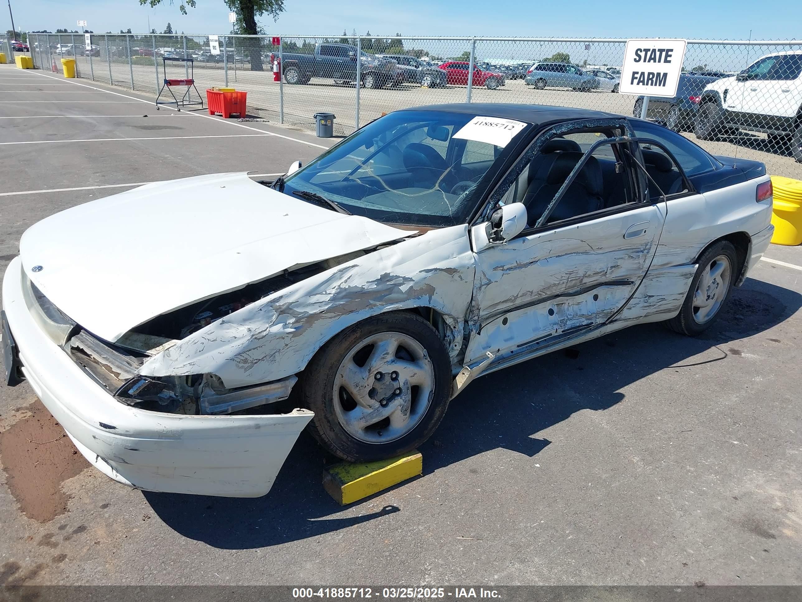 1992 Subaru Svx Lsl White vin: JF1CX3537NH108966