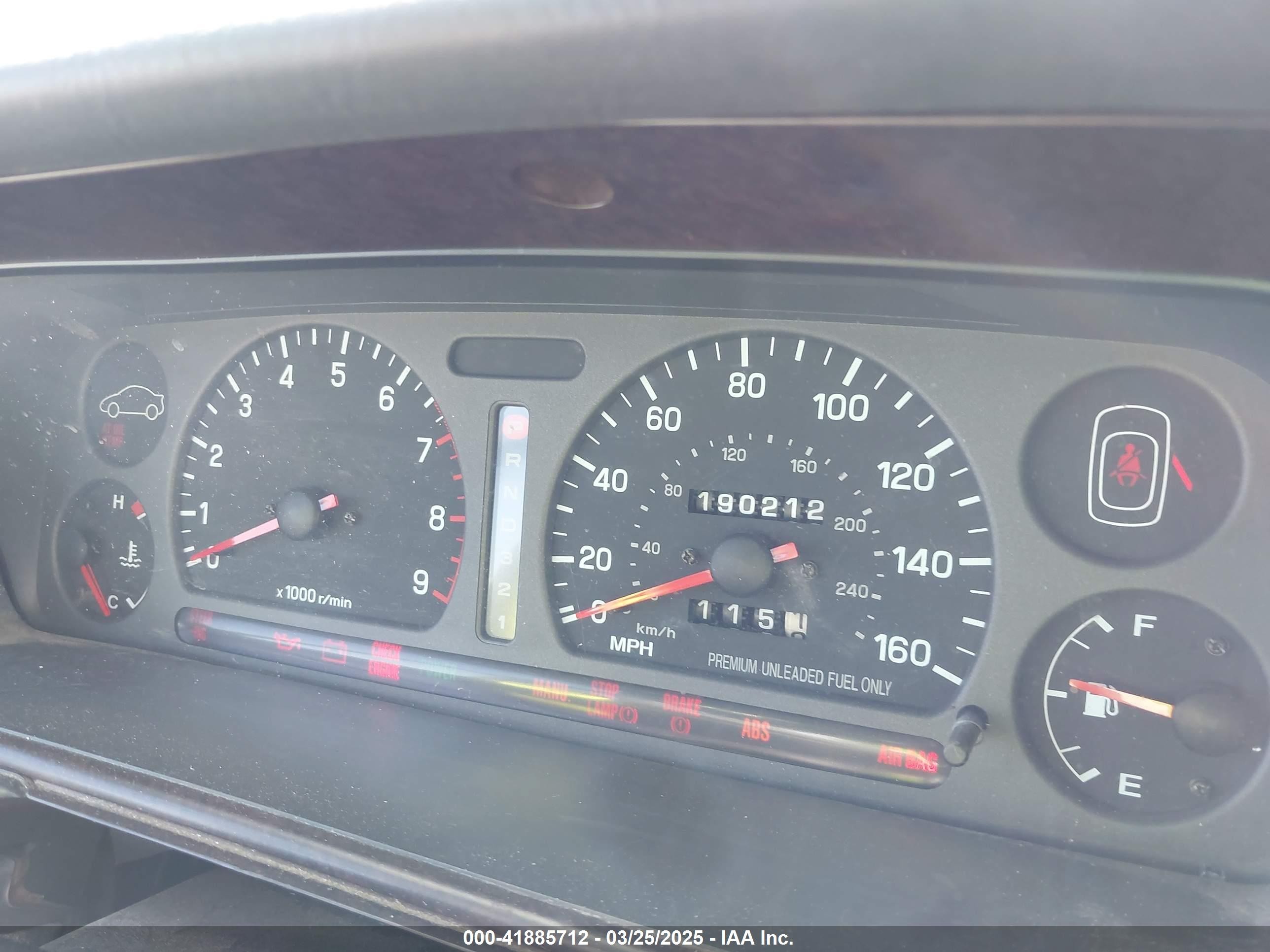 1992 Subaru Svx Lsl White vin: JF1CX3537NH108966