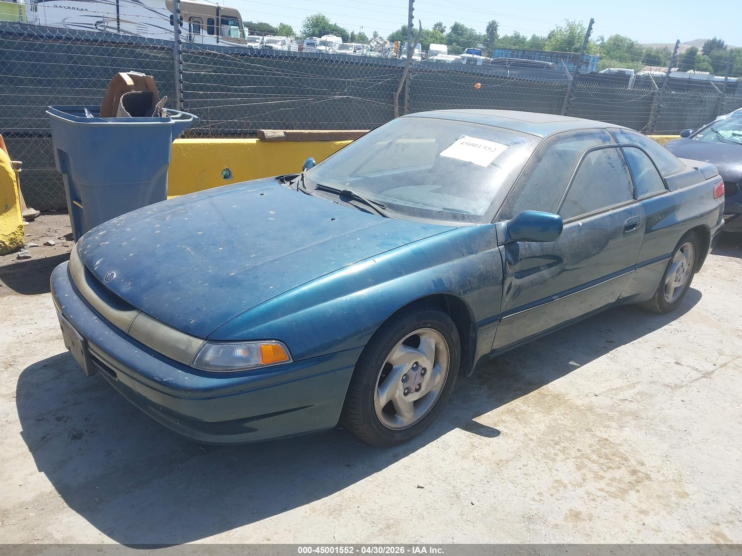 1992 Subaru Svx Lsl Green vin: JF1CX353XNH105589