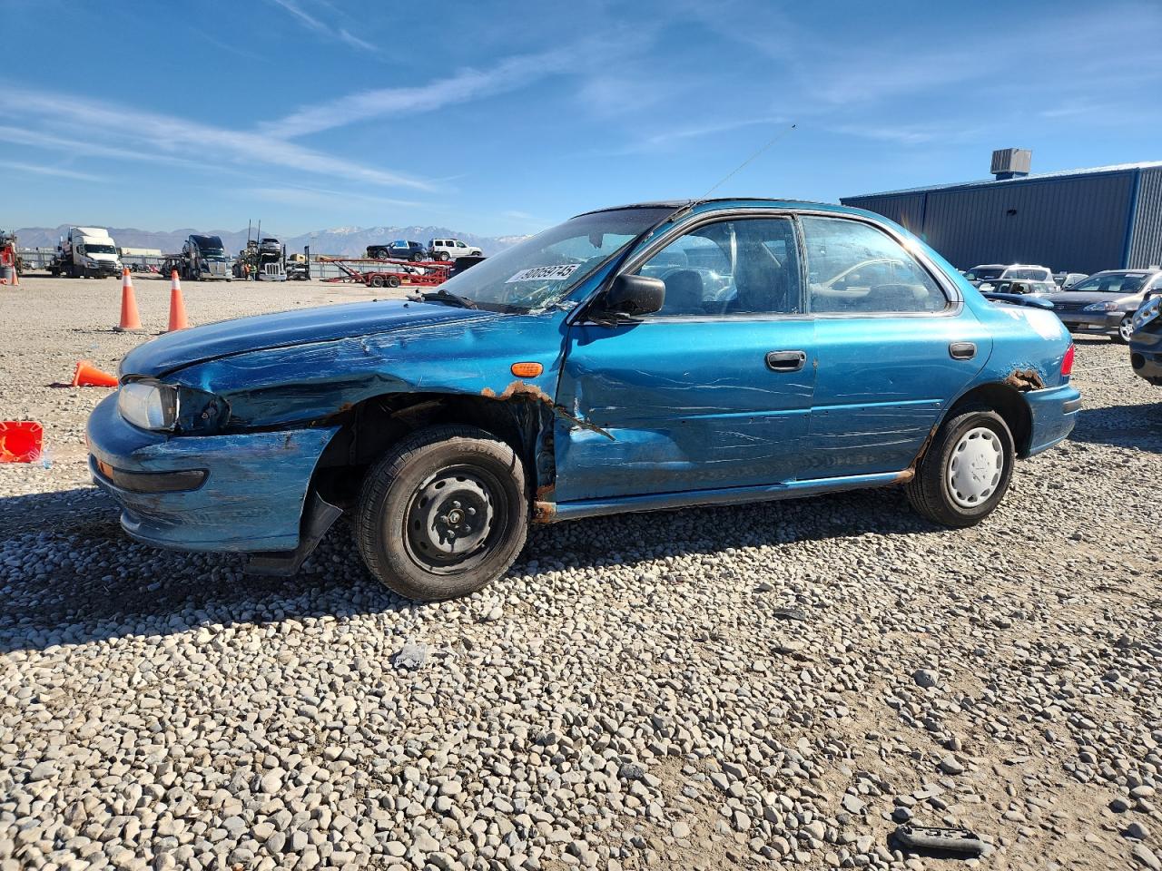 1993 Subaru Impreza L Teal vin: JF1GC2245PB500225