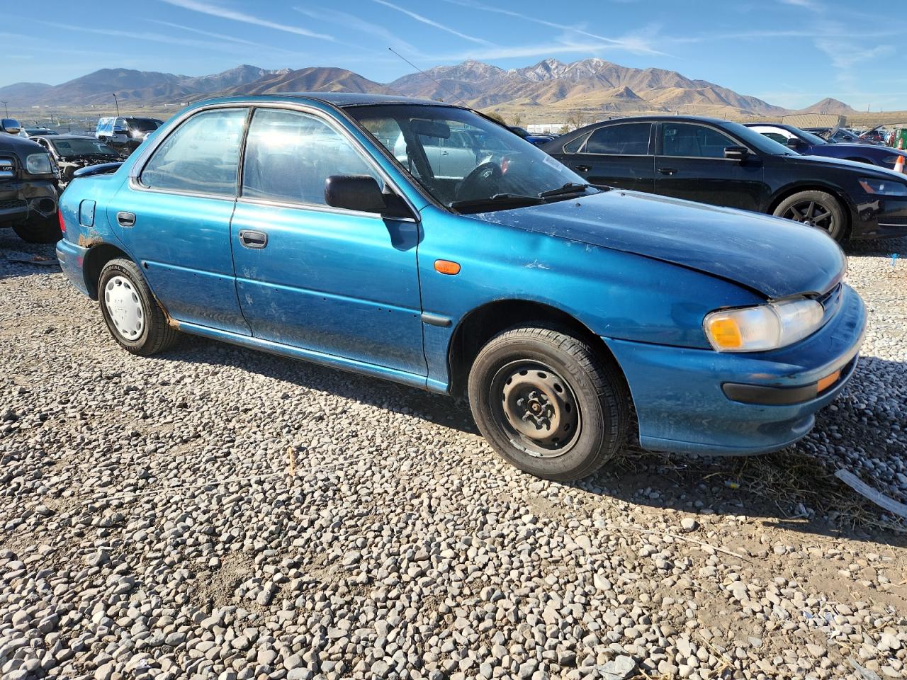 1993 Subaru Impreza L Teal vin: JF1GC2245PB500225