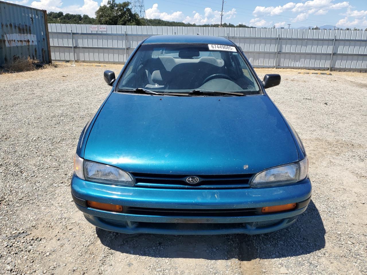 1993 Subaru Impreza L Plus   Teal vin: JF1GC2443PH510374