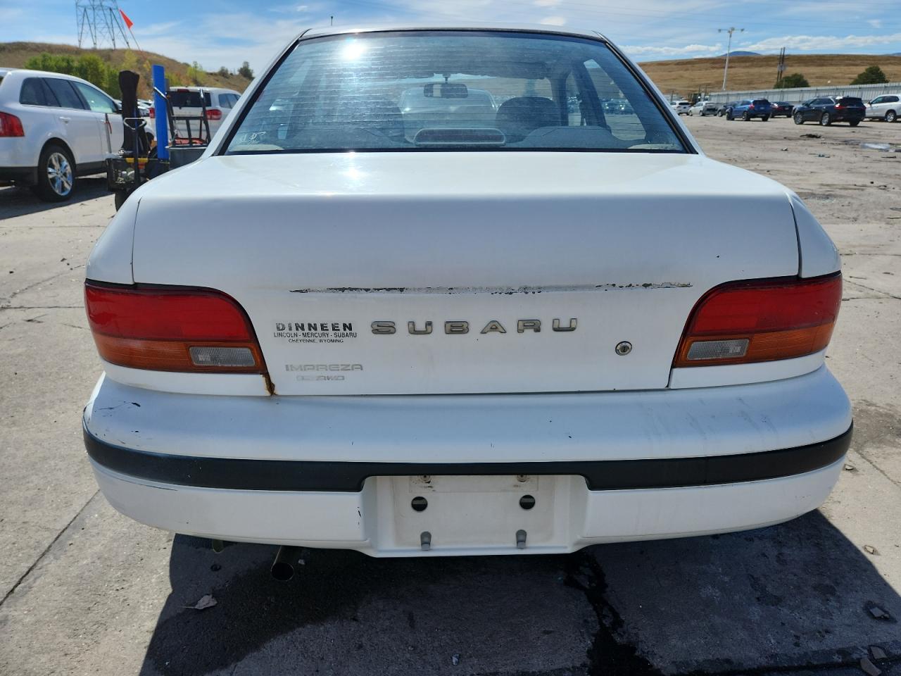 1993 Subaru Impreza L Plus White vin: JF1GC2443PH516272