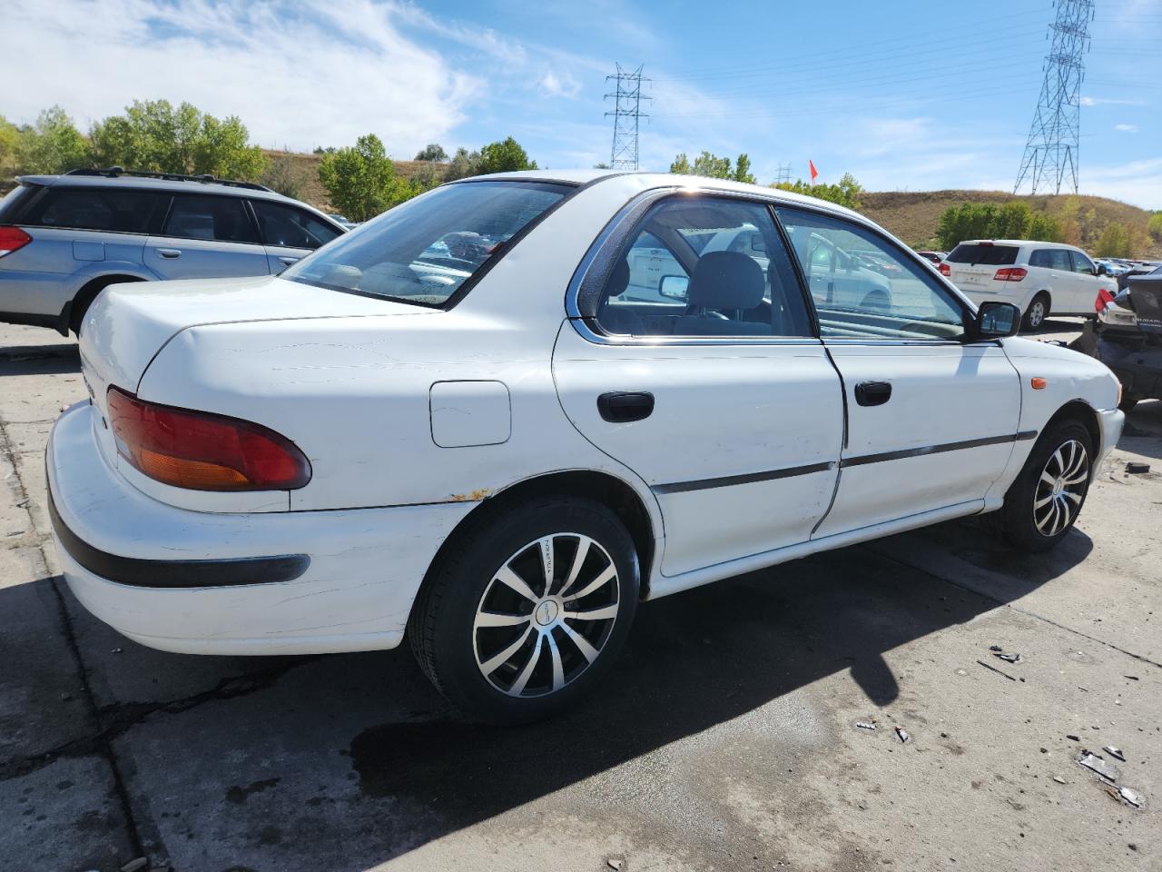 1993 Subaru Impreza L Plus White vin: JF1GC2443PH516272