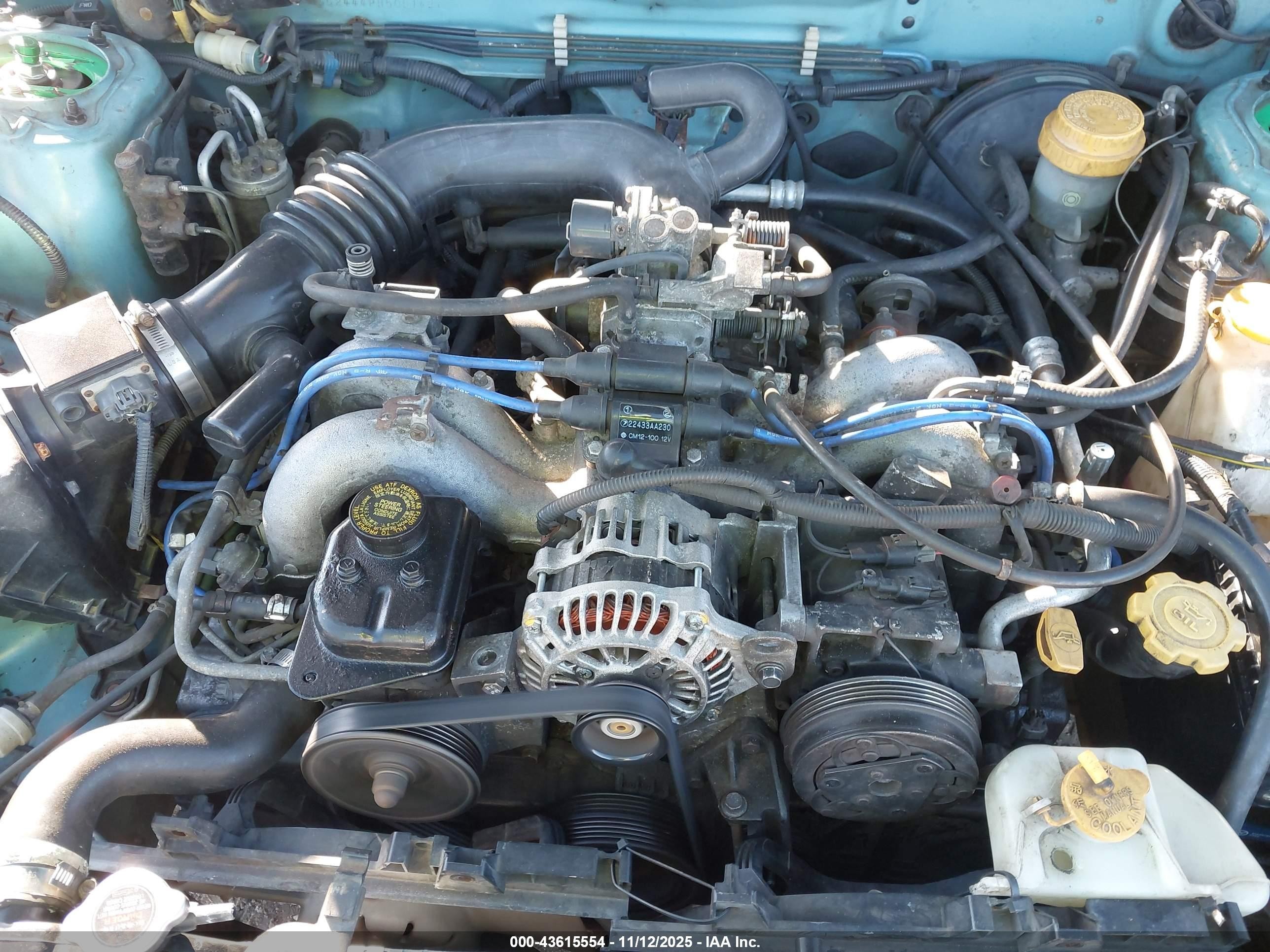 1993 Subaru Impreza L Plus Green vin: JF1GC2444PH505149