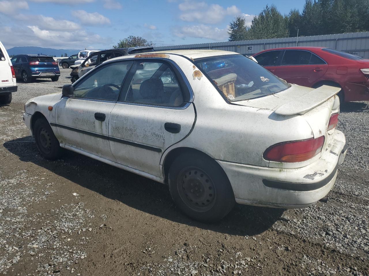 1993 Subaru Impreza L Plus White vin: JF1GC2448PH520916