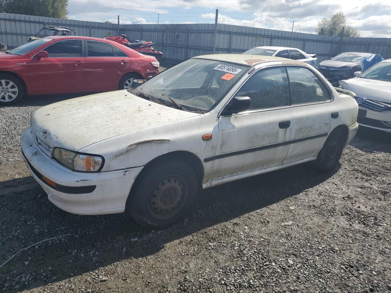 1993 Subaru Impreza L Plus White vin: JF1GC2448PH520916
