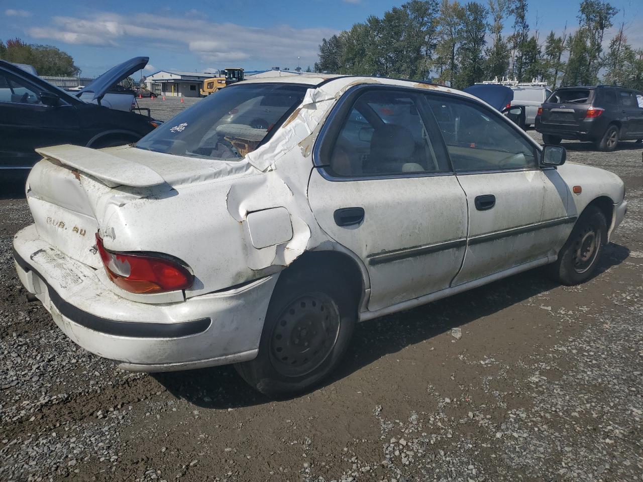 1993 Subaru Impreza L Plus White vin: JF1GC2448PH520916