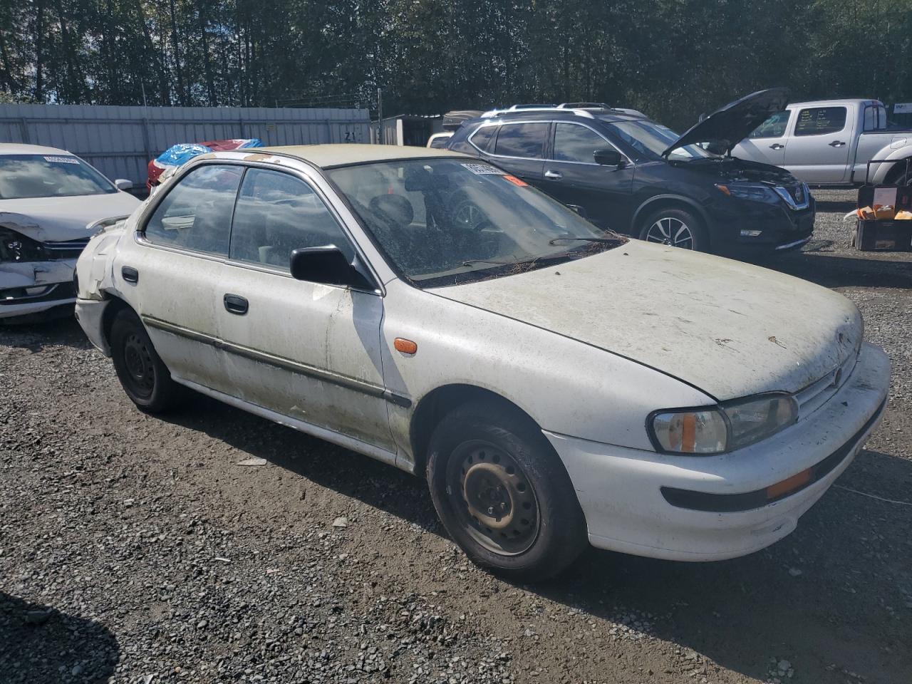 1993 Subaru Impreza L Plus White vin: JF1GC2448PH520916