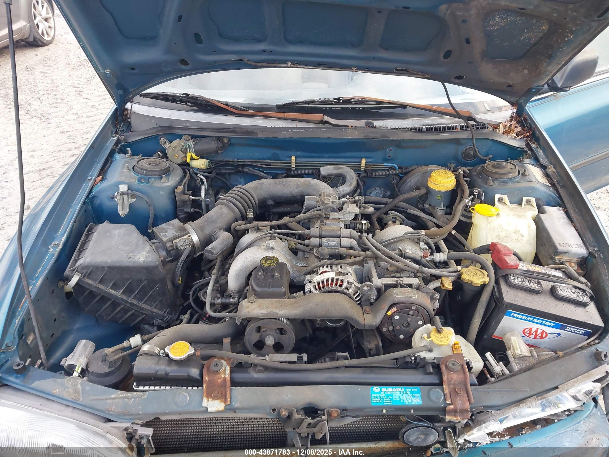 1993 Subaru Impreza L Plus Blue vin: JF1GC2449PK523665